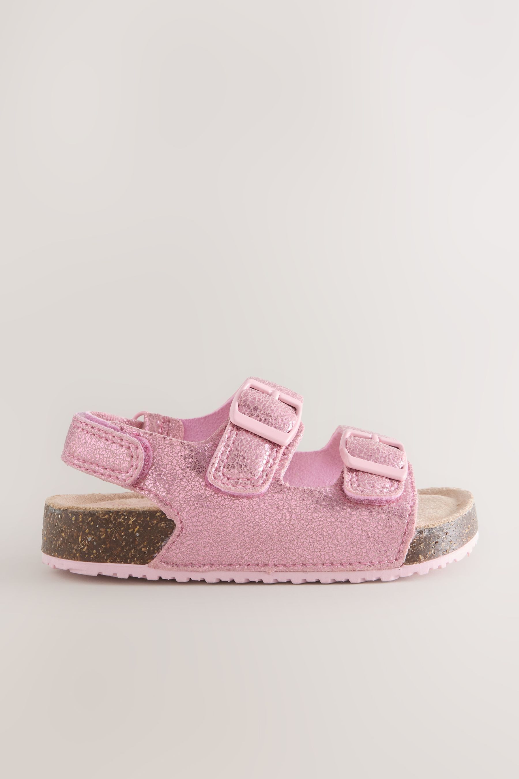 Next Sandalen mit zwei schmalen Riemchen + Kork-Fußbett Sandale (1-tlg)
