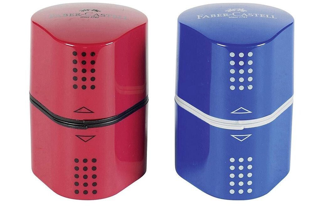 Faber-Castell Spiel Faber-Castell Dreifachspitzdose Colour Grip rot oder blau