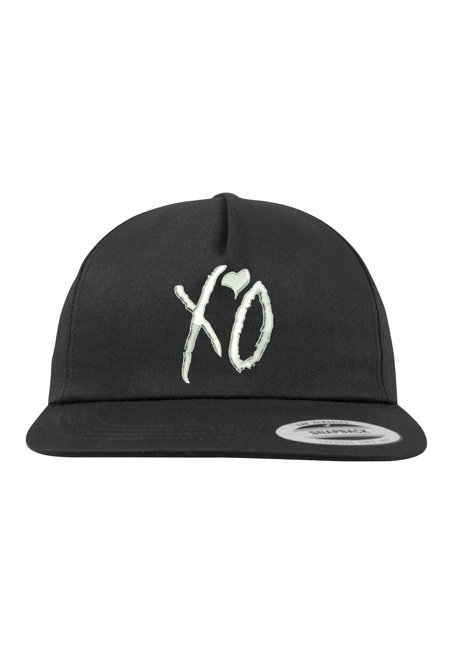 Youth Designz Baseball Cap XO Unisex Snapback Cap mit modischer Logo Stickerei Schwarz