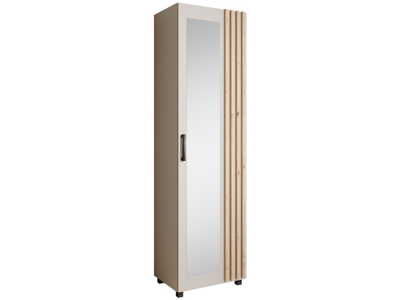 Beautysofa Garderobenschrank mit Tür und Spiegel LIVIA