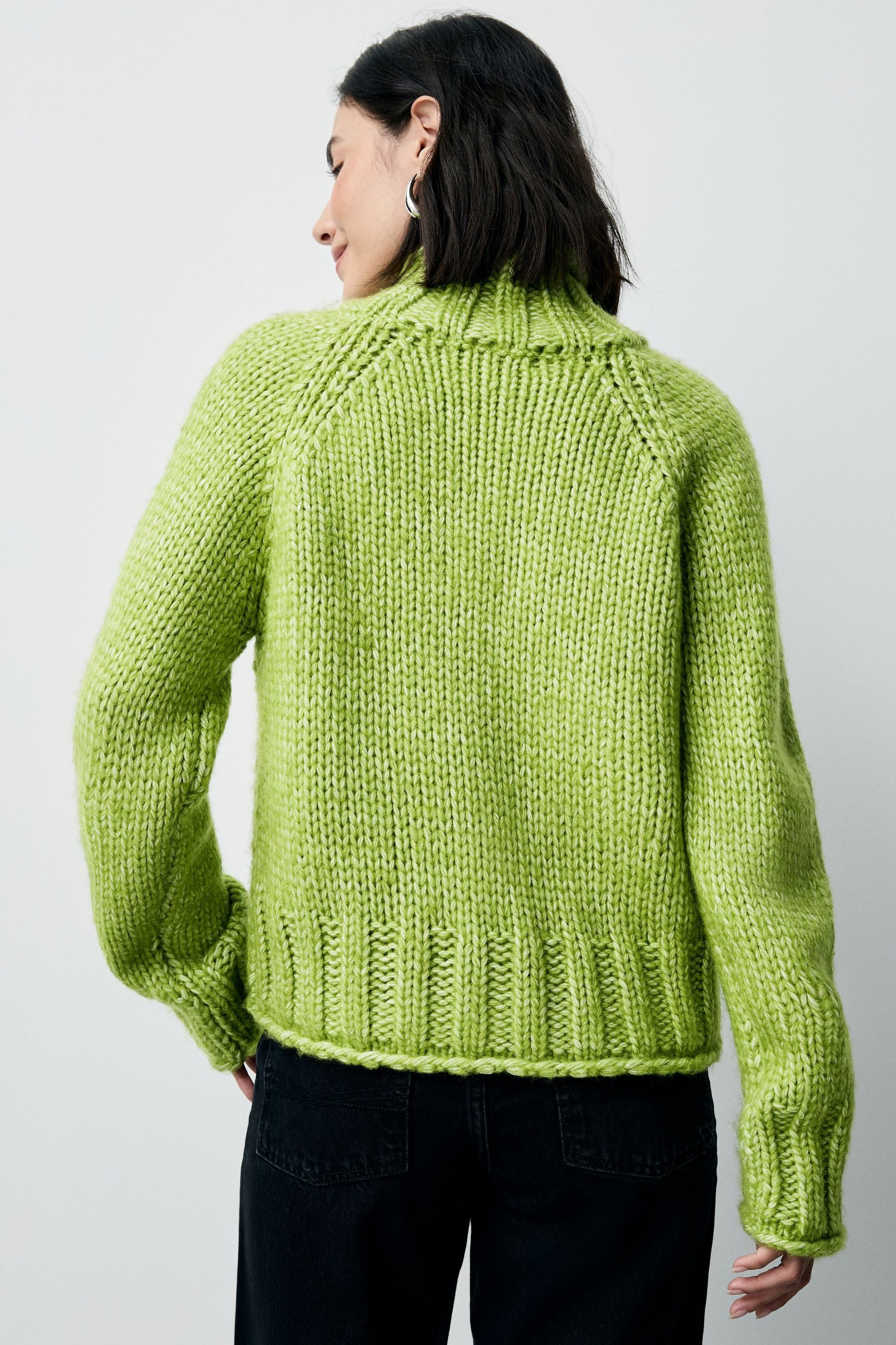 Next Strickpullover Grobstrickpullover mit Stehkragen und Wollanteil (1-tlg günstig online kaufen