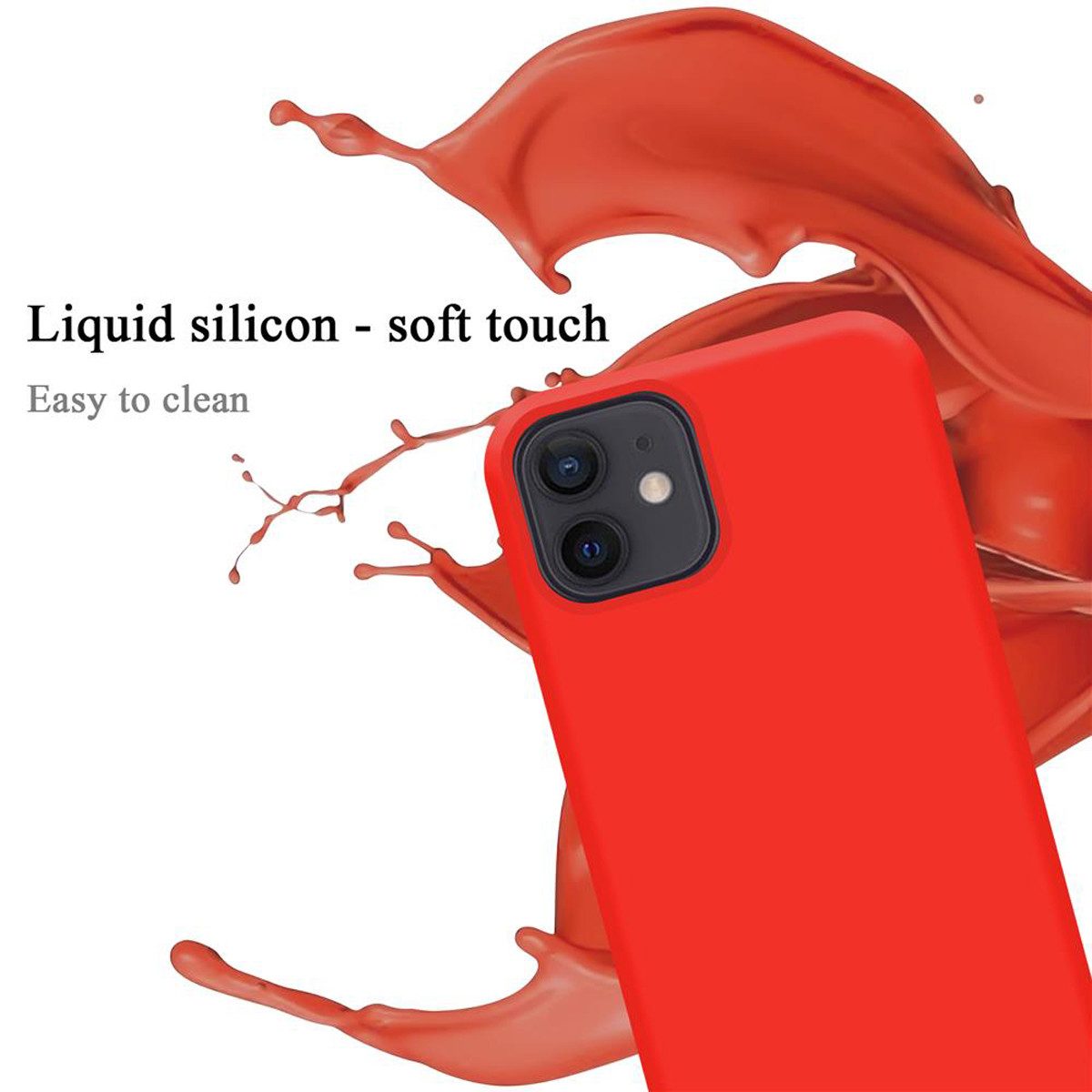 Cadorabo Handyhülle für iPhone 12 MINI Hülle Apple iPhone 12 MINI, Flexible Hülle TPU Silikon Schutzhülle Back Cover Case