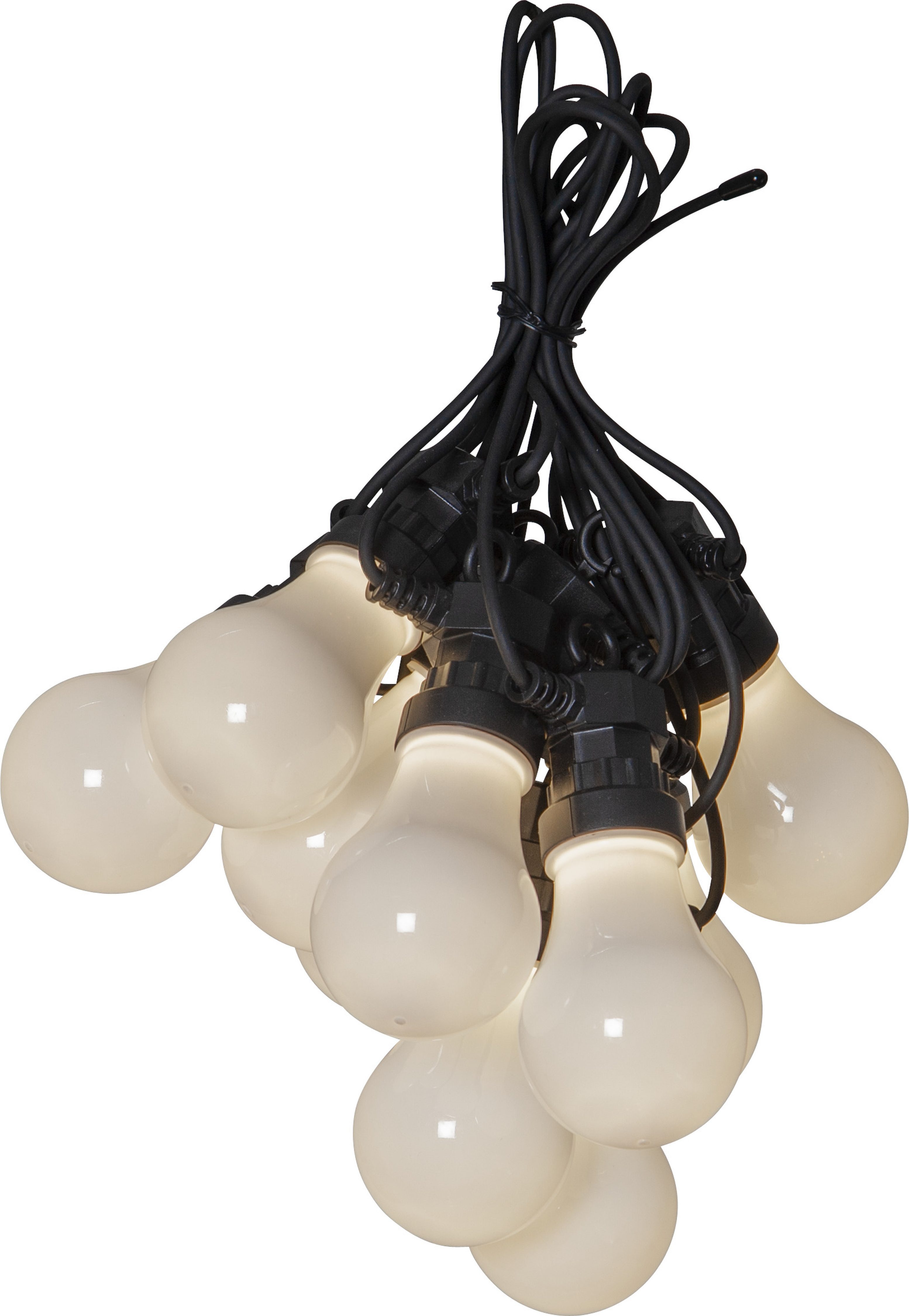STAR TRADING LED-Lichterkette Circus, 10-flammig, Ø ca. 15 cm, ca. 4,05 m, mit Trafo, outdoor, Vierfarb-Karton