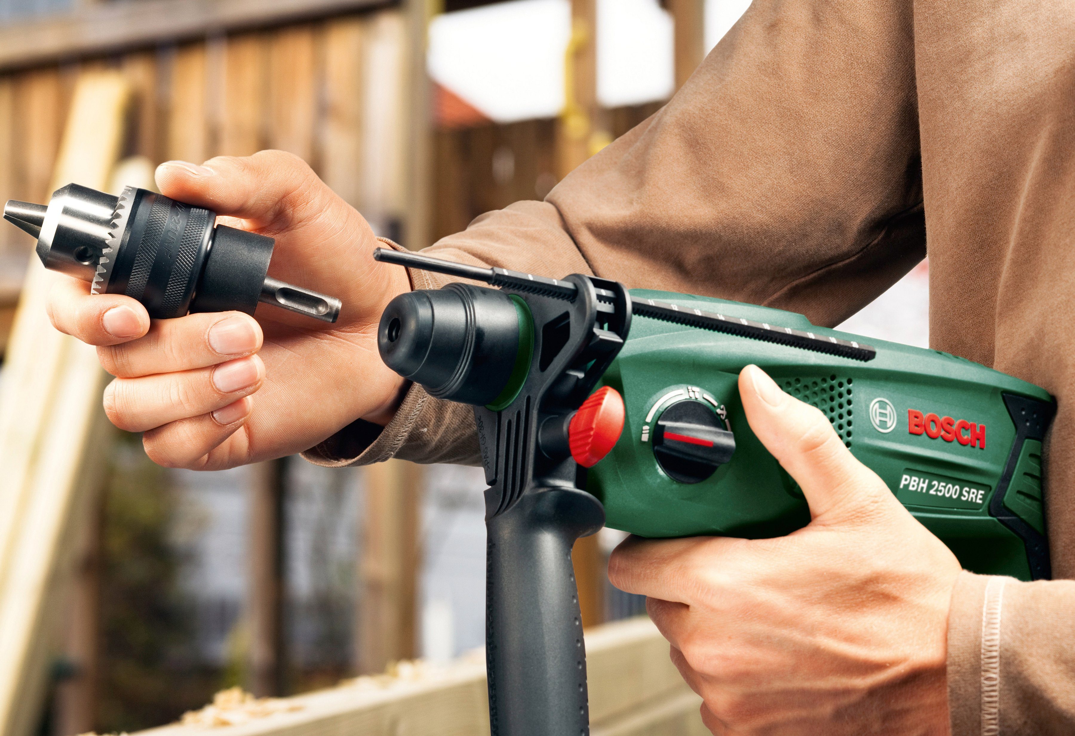 Bosch Home & Garden Bohrhammer PBH 2500 SRE, 230 V, max. 2000 U/min günstig online kaufen
