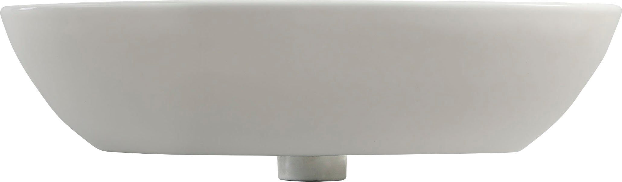 VEROSAN Waschtisch RIVO, mit Hahnloch und Überlauf, 60cm, weiß
