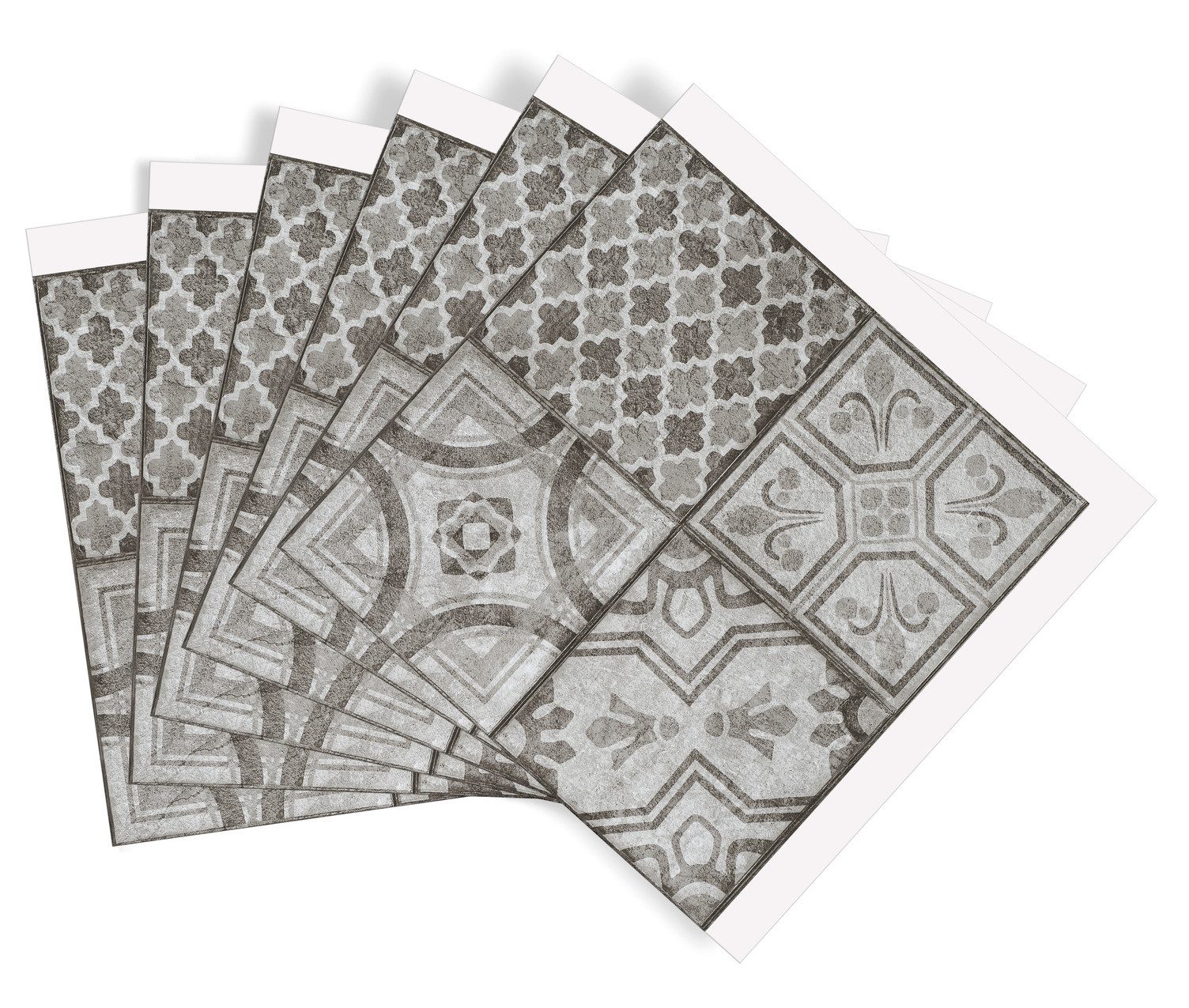 d-c-fix Wandfliese Self-adhesive Wall Tiles Moroccan Style, Strapazierfähiger Vinyl-Wandbelag 30,5x30,5, Moroccan Style