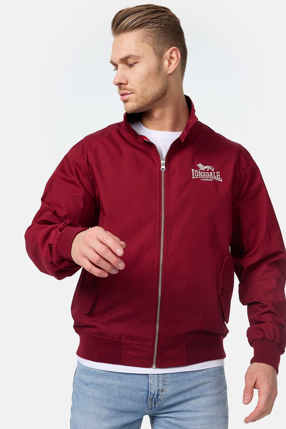 Lonsdale Allwetterjacke CLASSIC Cherry Red