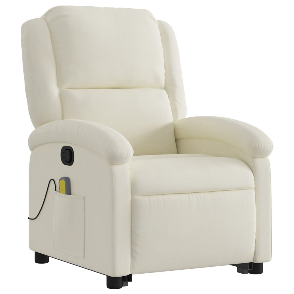 vidaXL Sessel Massagesessel mit Aufstehhilfe Creme günstig online kaufen