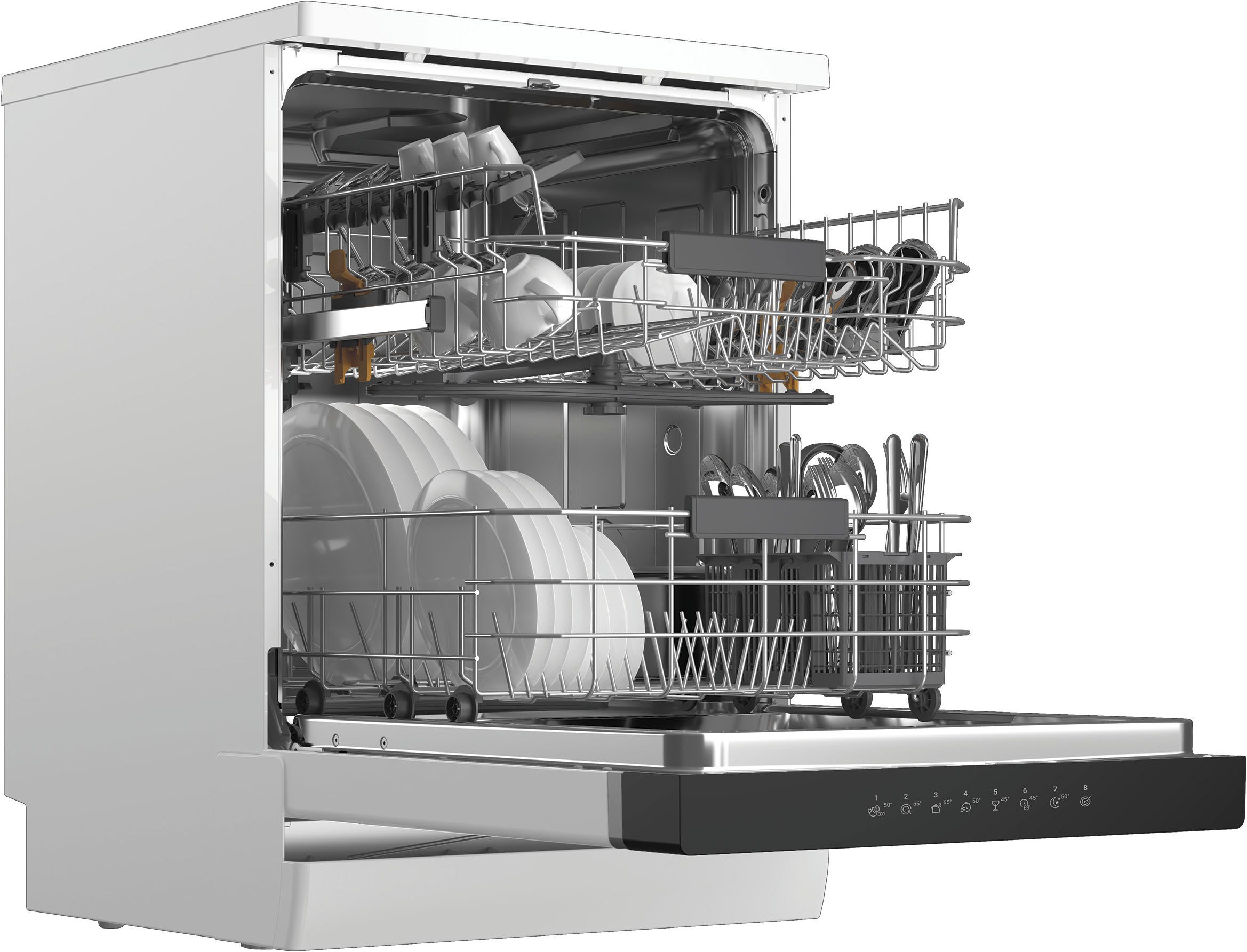 BAUKNECHT Standgeschirrspüler OBFC Ecostar2 5320, 8,9 l, 14 Maßgedecke, Glass Care – schonende Reinigung für empfindliche Gläser – Bild 4 von 5