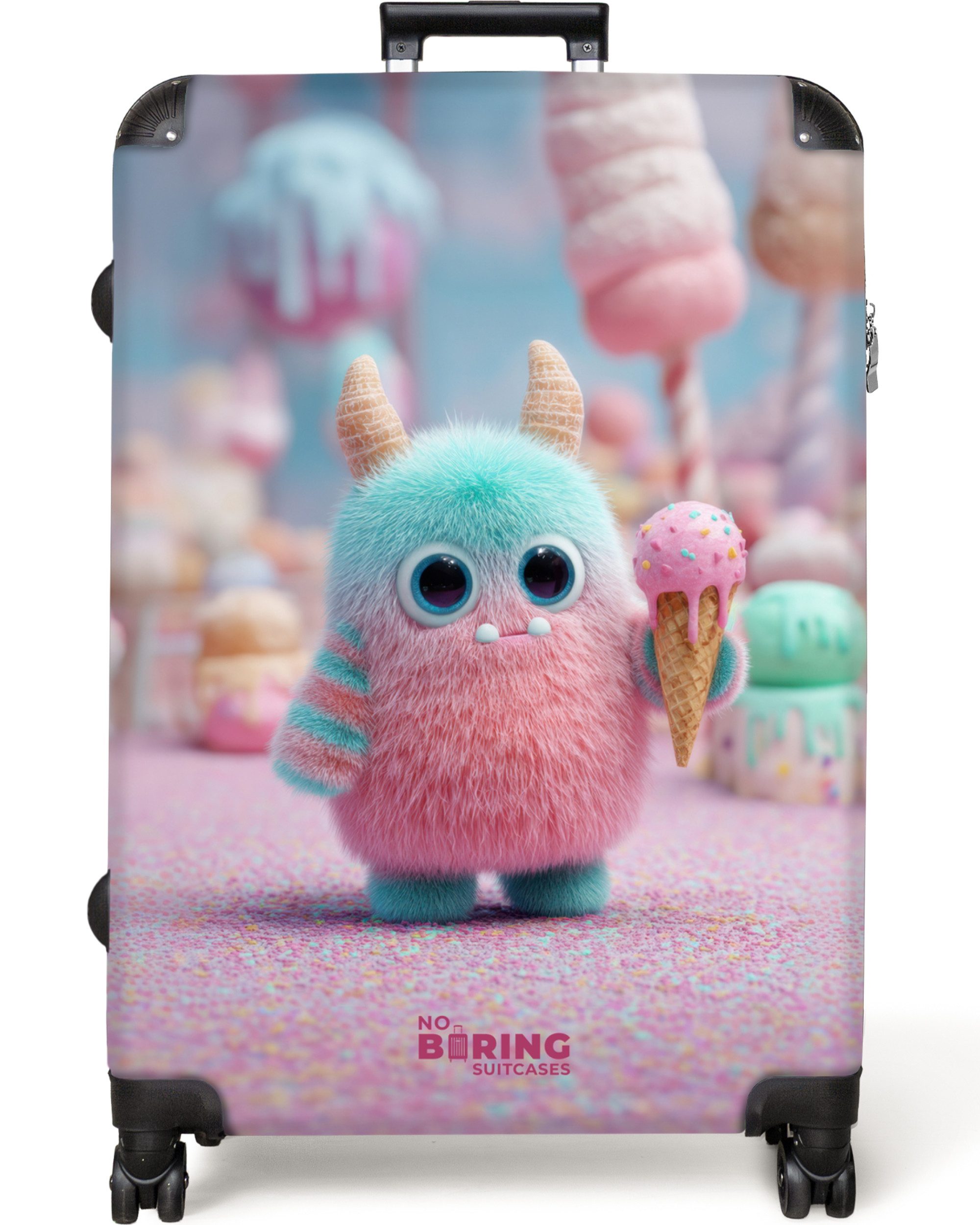 Kinderkoffer Monster in einer Süßigkeitenwelt 77 cm - 98 L