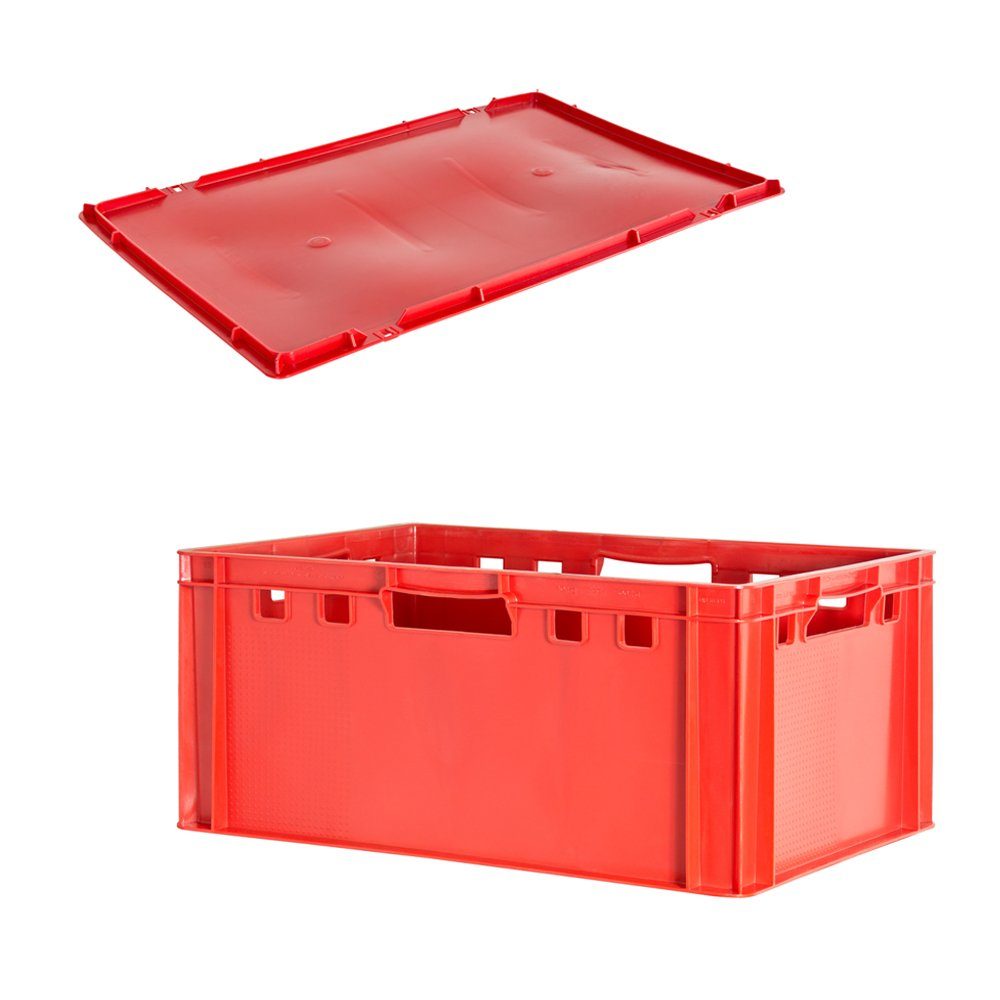 Kingpower Allzweckkiste Fleischkiste E3 mit Deckel Kiste Fleischerkiste Eurobox Metzgerkiste (1 St)