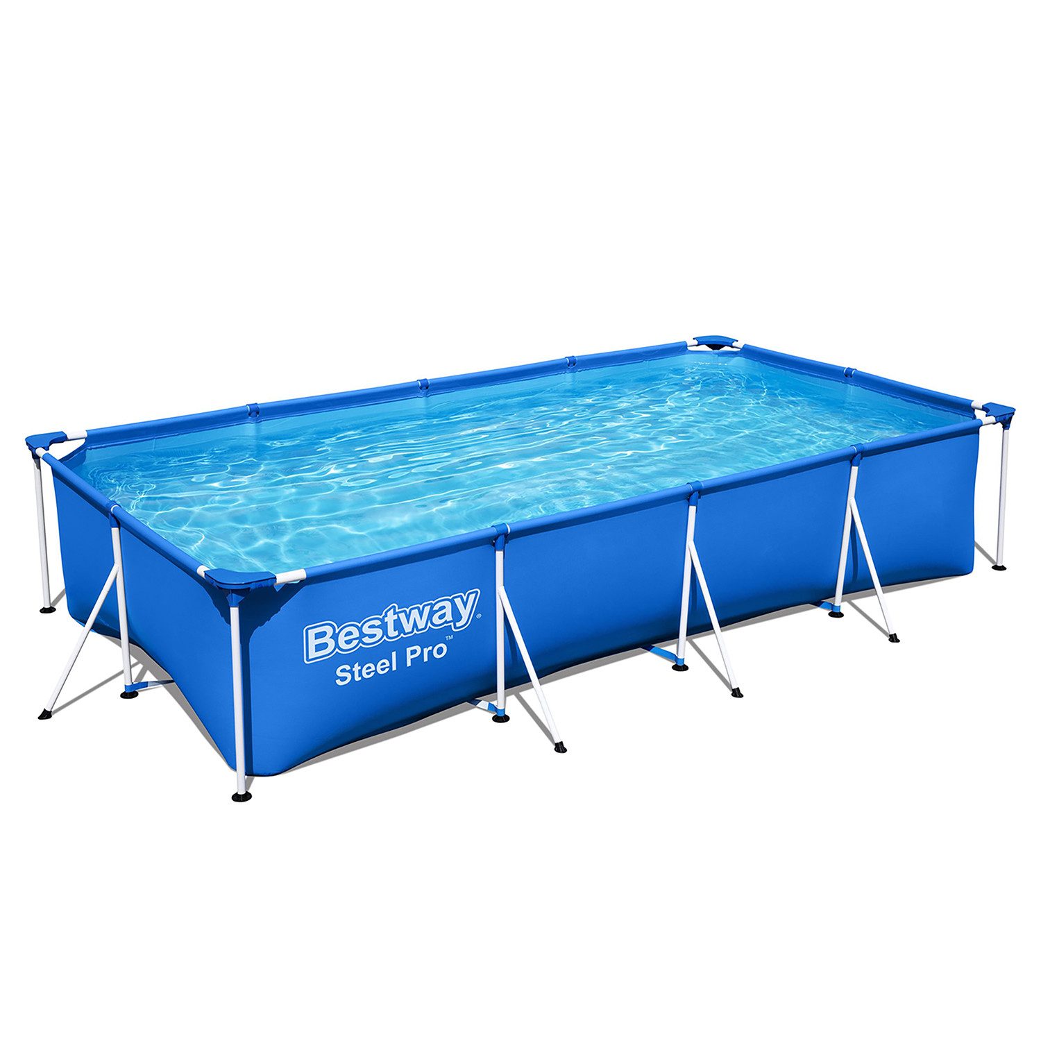 Bestway Framepool Steel Pro™ (Packung, 1-tlg., ohne Zubehör), 400 x 211 x 81 cm