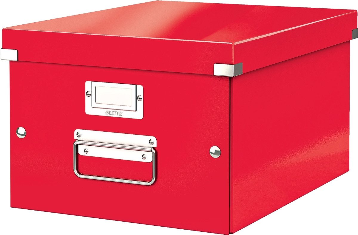 Aufbewahrungsbox Ablagebox Click & Store A4 rot