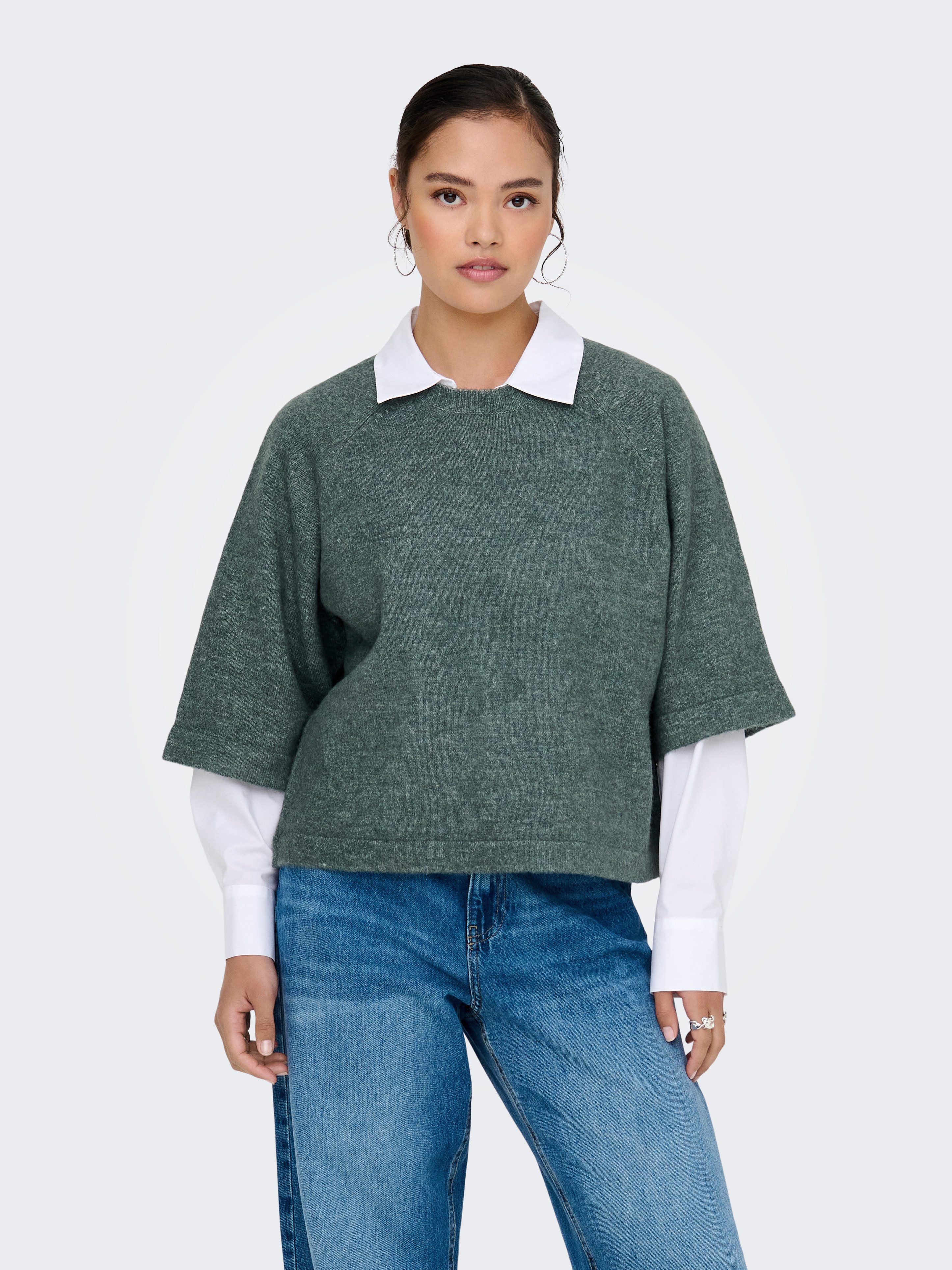 ONLY Strickpullover ONLSIMONI 3/4 PULLOVER KNT günstig online kaufen