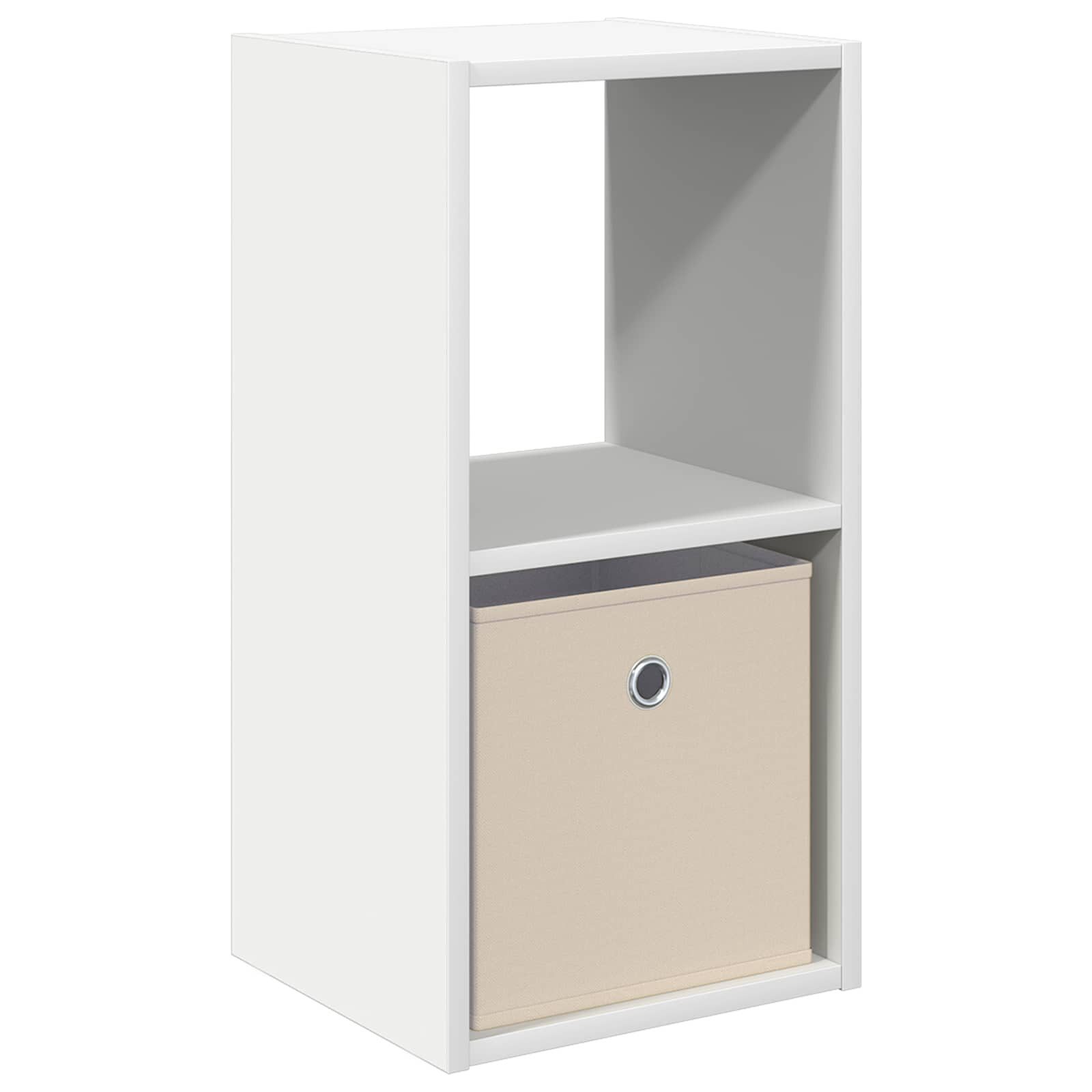 vidaXL Nachttisch Nachttisch Weiß 30,5 x 27 x 59,5 cm Holzwerkstoff (1-St)