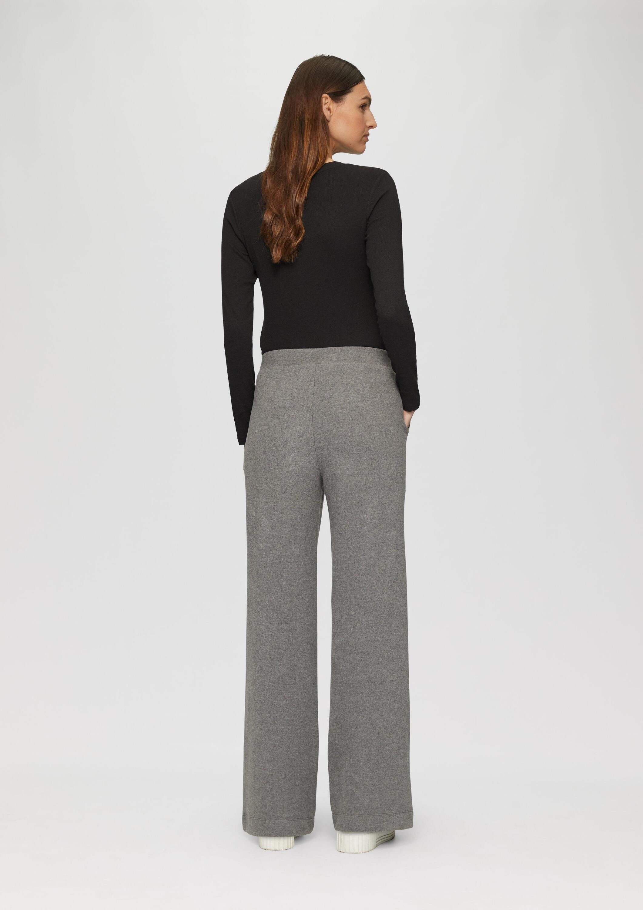 s.Oliver Chinos Hose Weiche Wide Leg-Hose aus Baumwollmix