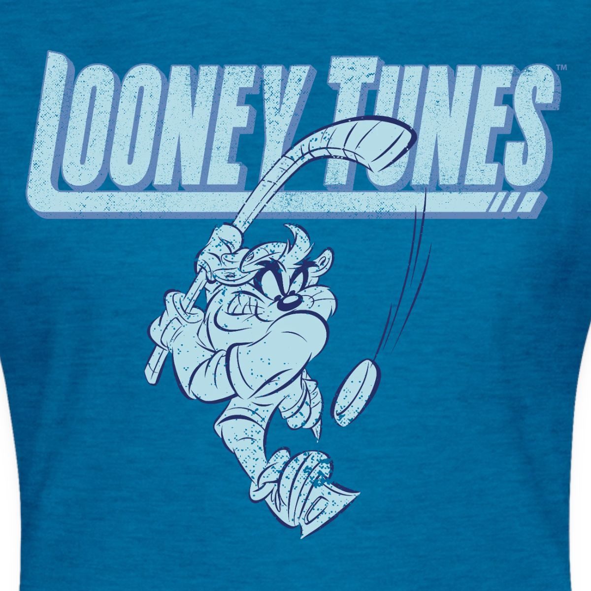 Spreadshirt T-Shirt Looney Tunes Eishockey Tasmanian Devil Frauen T-Shirt (1-tlg) Slim Fit, fällt klein aus