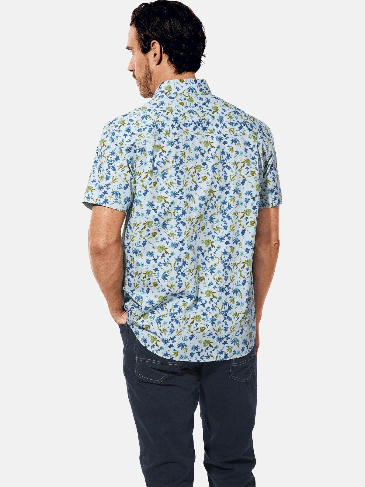 Babista Kurzarmhemd DOLCELORRO mit feinen Blumen-Muster