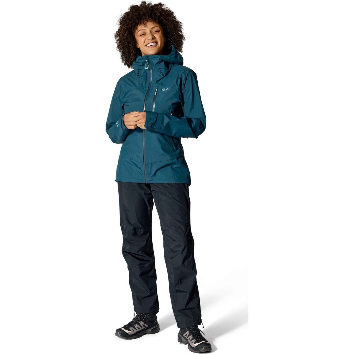Rab Outdoorhose Downpour Mountain Pants Wmns Leichte, robuste und wasserdichte Hose für maximale Bewegungsfreiheit