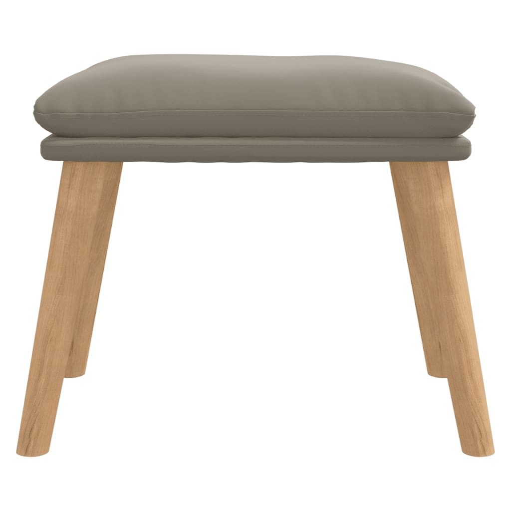 vidaXL Polsterhocker Fußhocker Hellgrau 45x29,5x35 cm günstig online kaufen