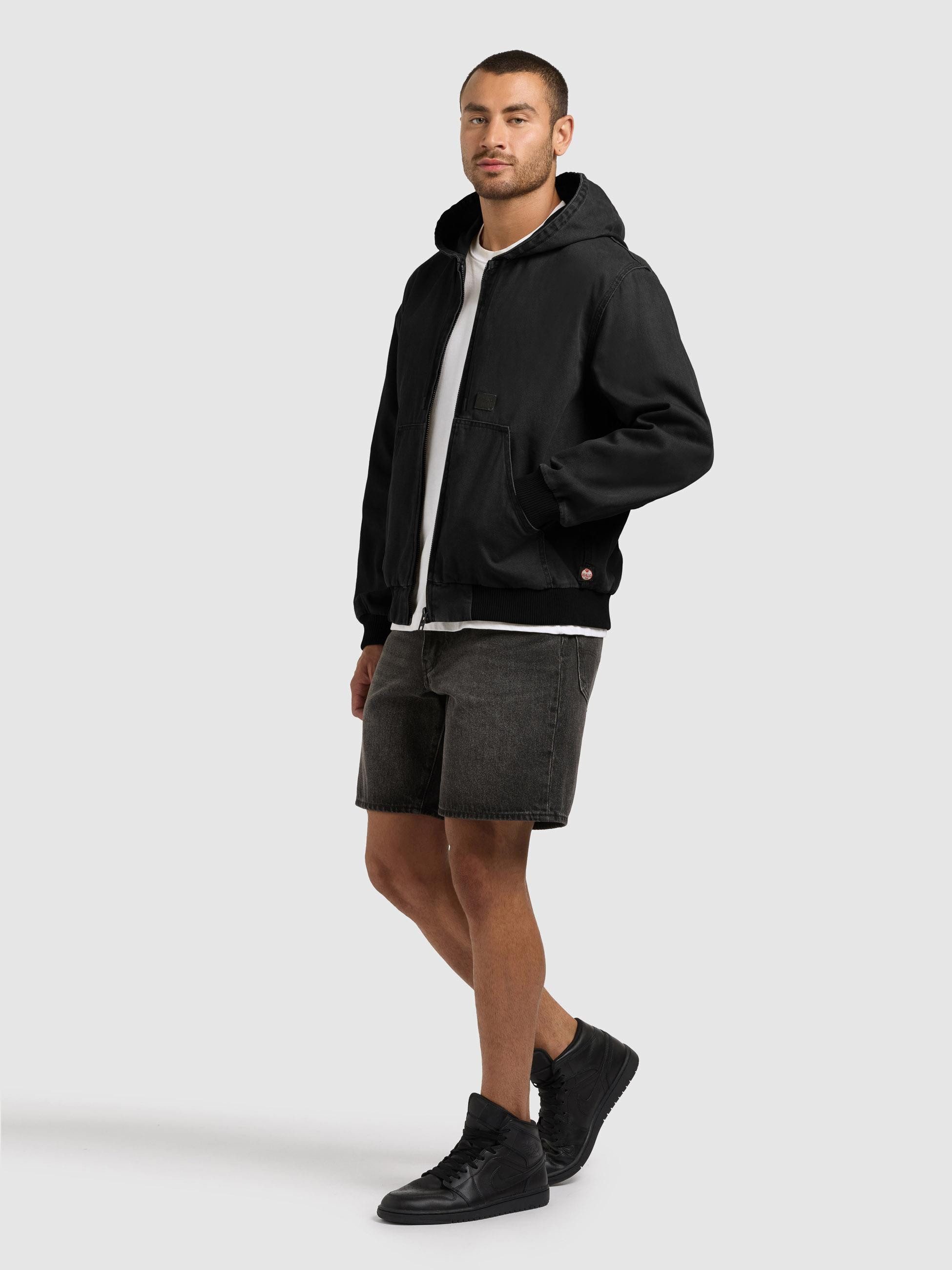 khujo Outdoorjacke Rhiis Herren Übergangsjacke im Denim-Look
