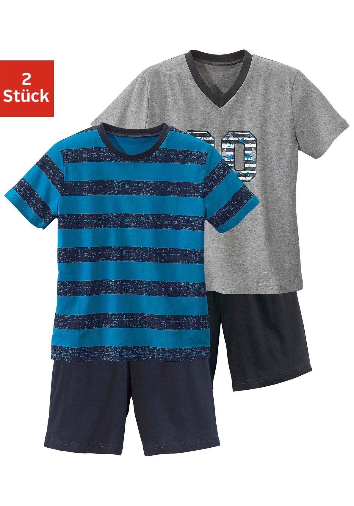 AUTHENTIC LE JOGGER Pyjama (4 tlg., günstig online kaufen