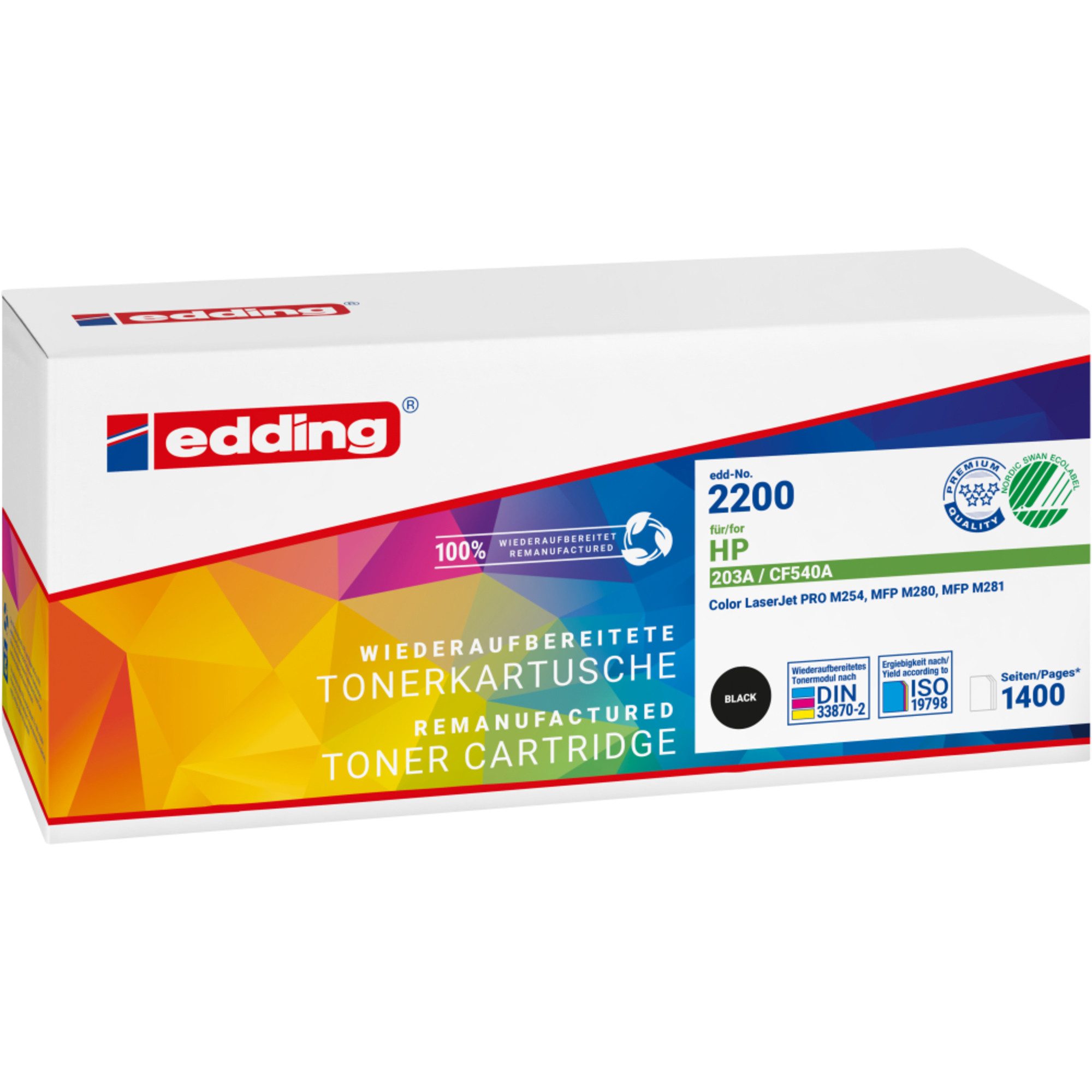 edding Tonerpatrone Toner 18-2200 wie HP 203A schwarz