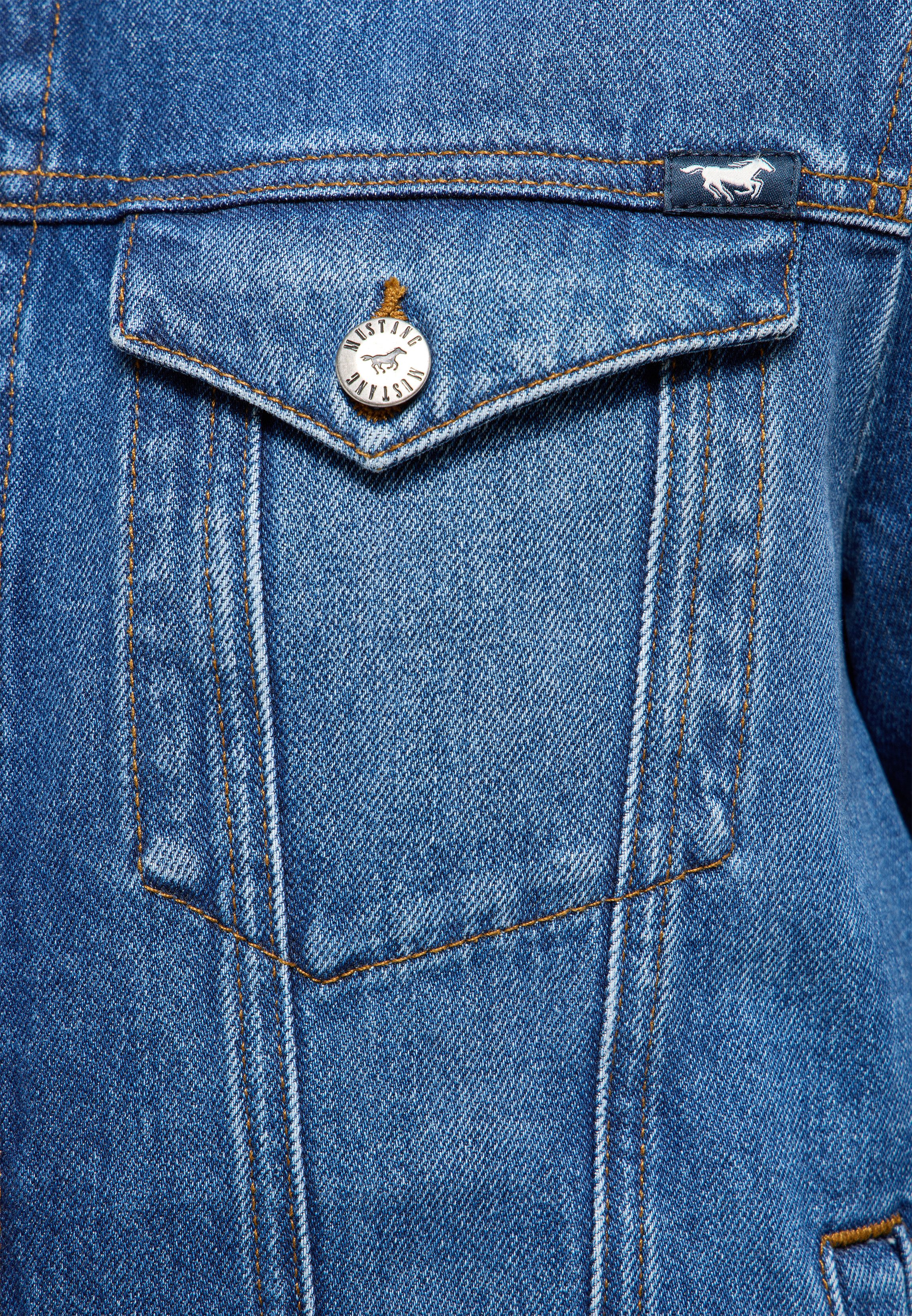 MUSTANG Jeansjacke MU-Dallas mit Teilungsnähten