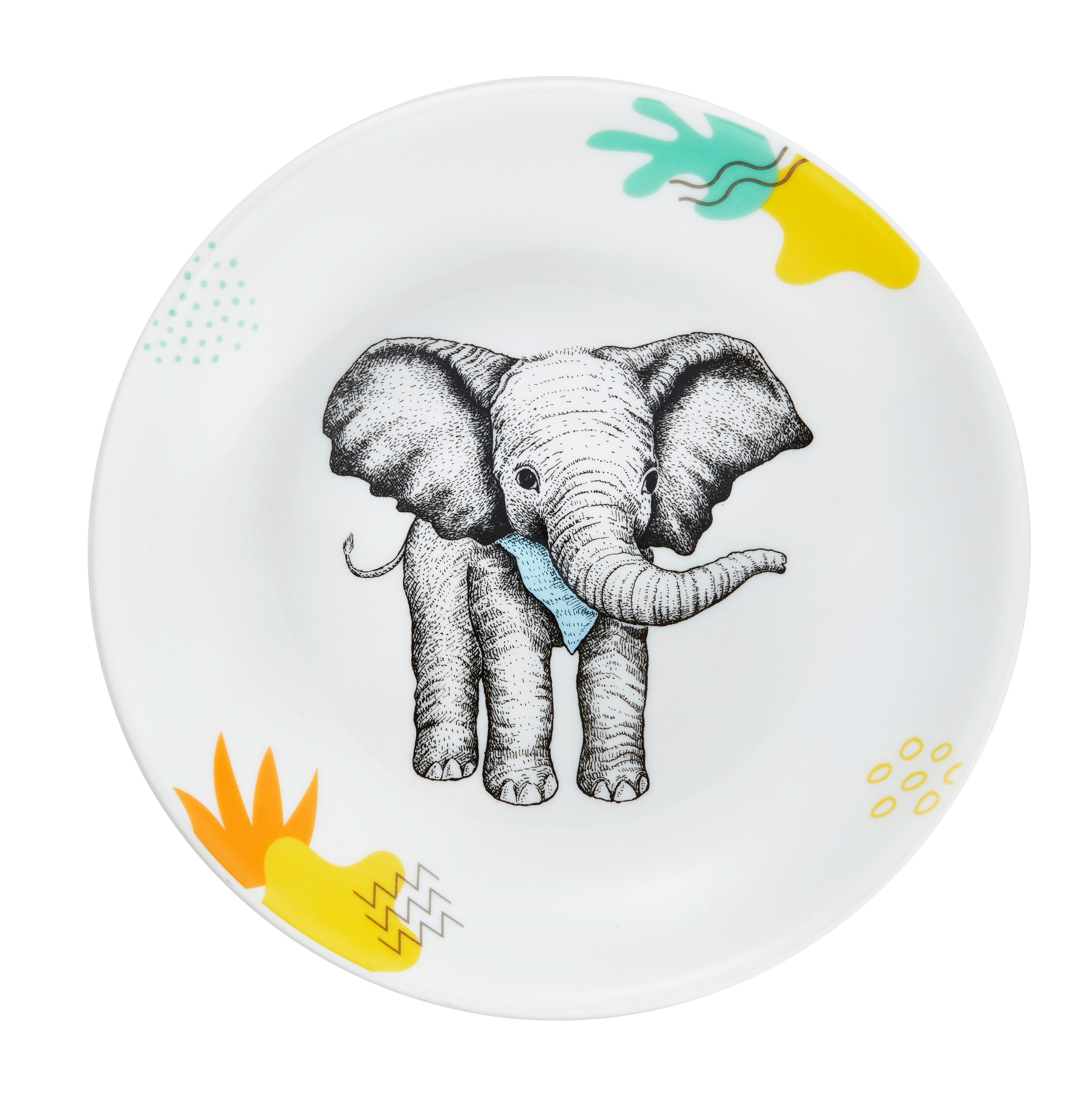 PURESIGNS Kindergeschirr-Set NATURA (3-tlg), 1 Personen, Porzellan, Plastikfreier Essgenuss für die Kleinen