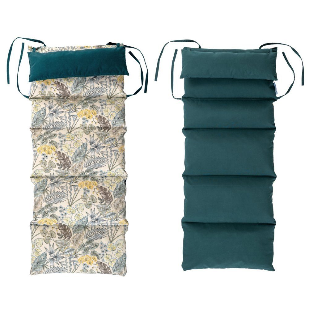 Amazonas Loungebett Schaukel Rocking Lounger Floral - aus dem FSC Fichtenholz, pflegeleicht, wasserabweisend, beidseitig