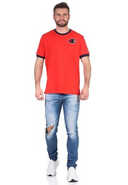 Champion T-Shirt Champion Herren T-Shirt 214681 RS041 FLS NVB Rot