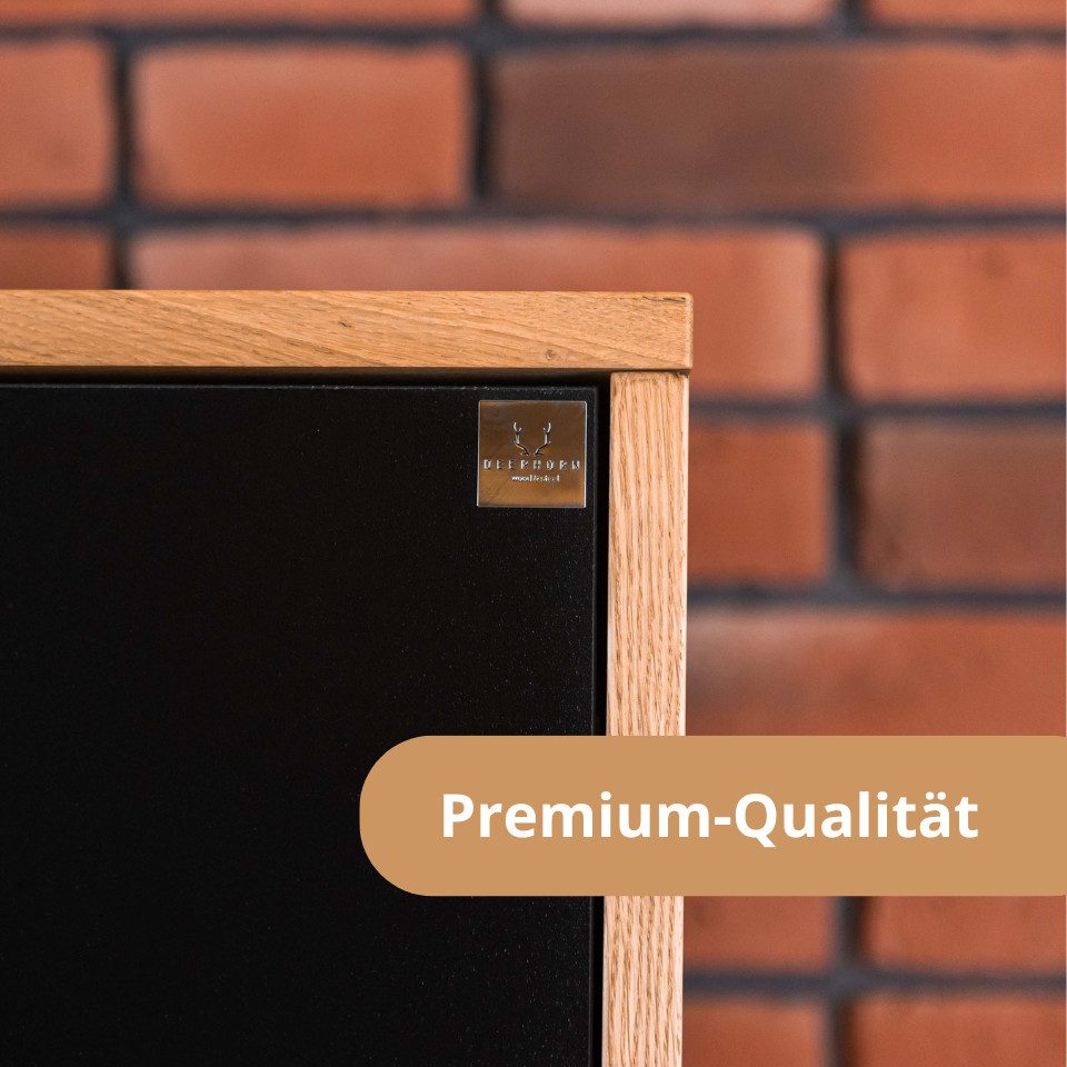 Deerhorn Aktenschrank Loft Office, Eiche Massiv, Türen mit Soft-Close Tiefe: 40 cm