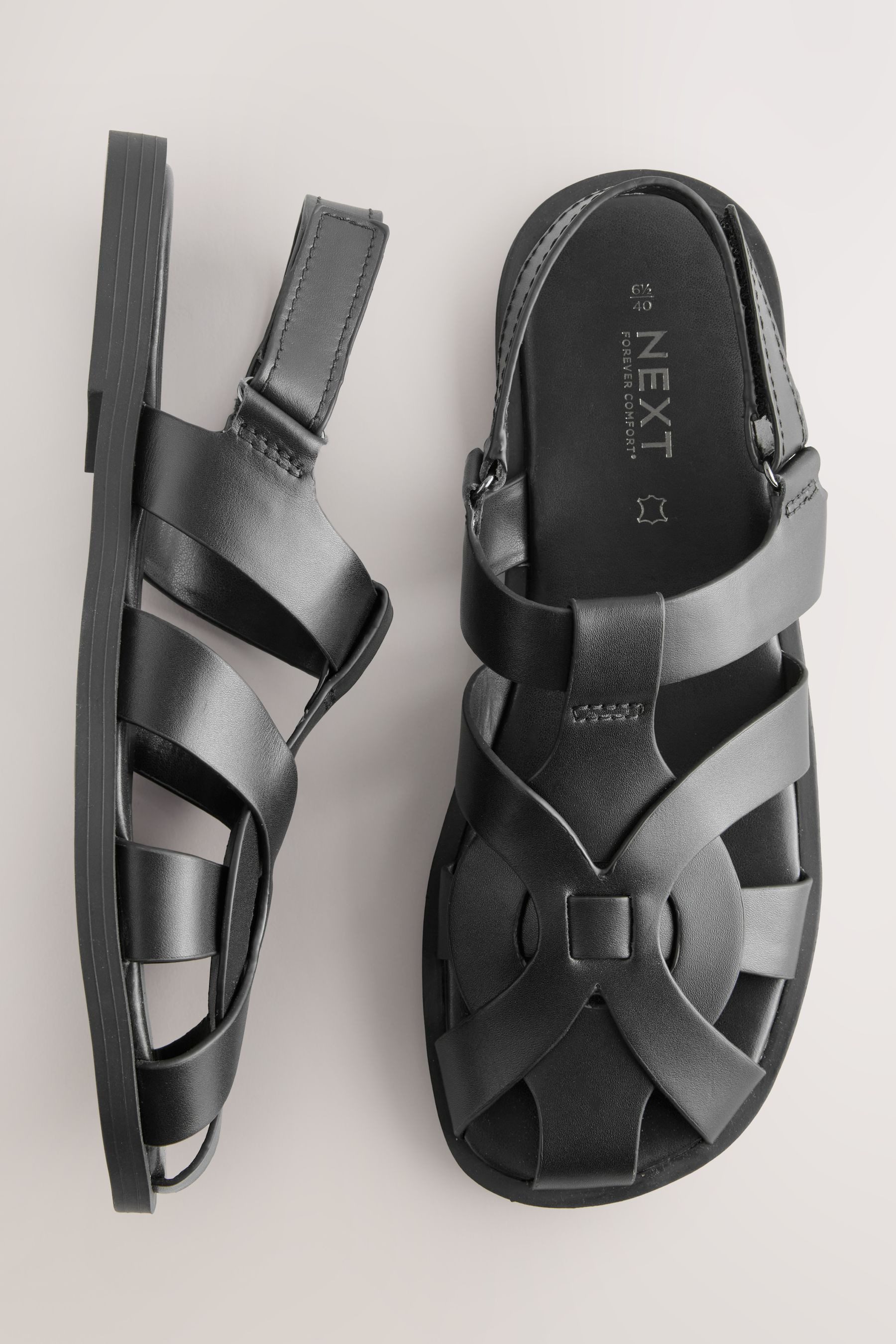 Next Forever Comfort® flache Fischersandalen aus Leder Sandale (1-tlg)
