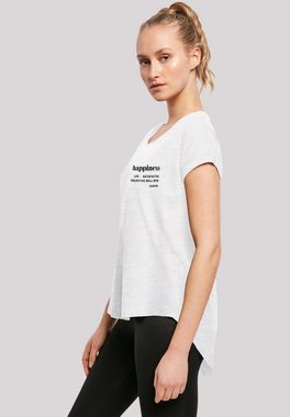 F4NT4STIC T-Shirt happiness LONG TEE Print