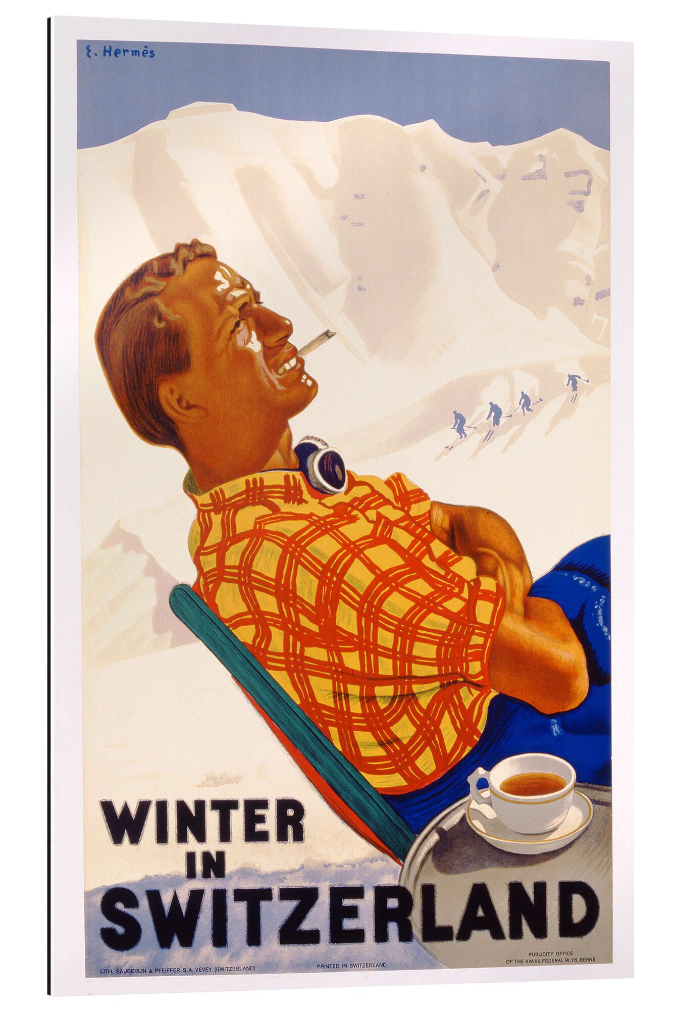 XXL-Wandbild Vintage Ski Collection