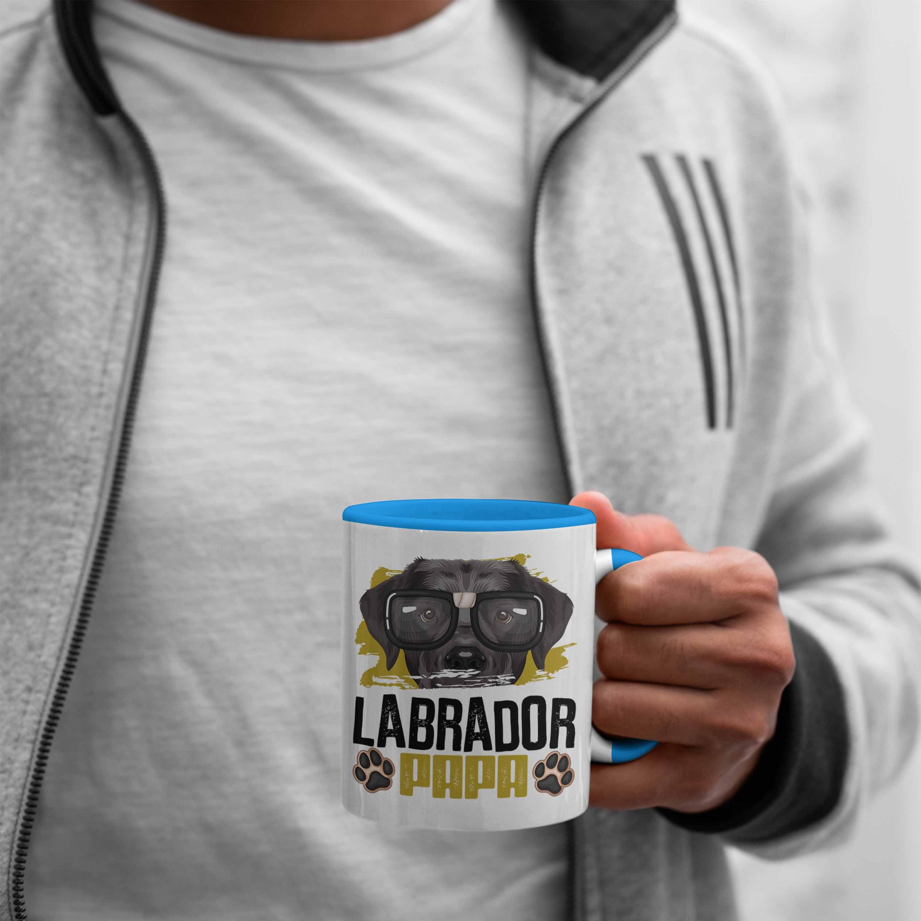 Trendation Lab Lustiger Besitzer Geschenkidee Tasse Papa Blau Geschenk Spruch Labrador Tasse