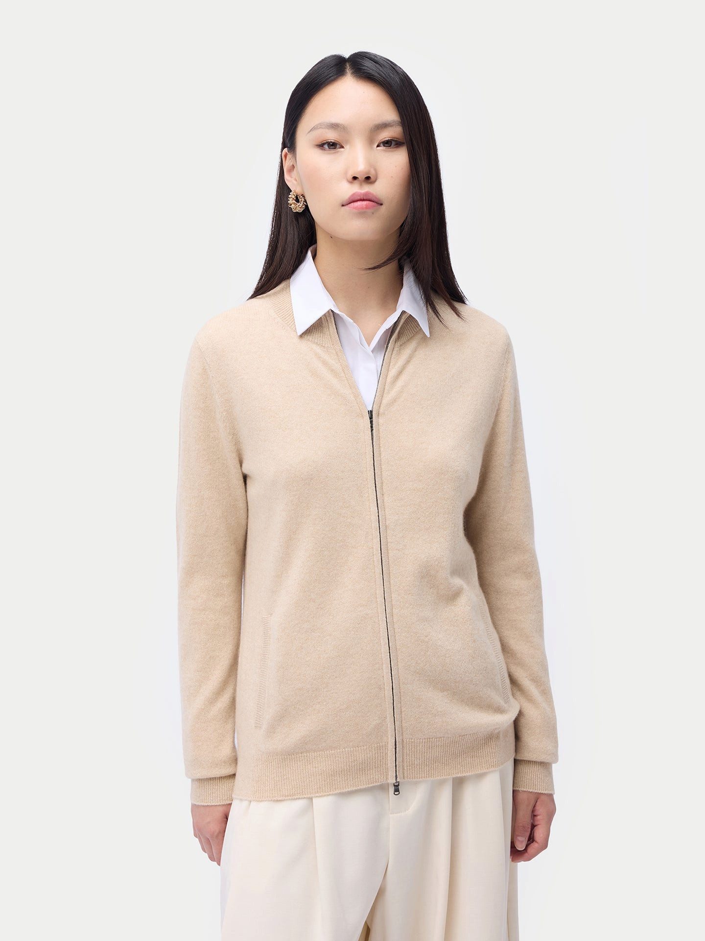GOBI Cashmere Cardigan Kaschmir Cardigan mit Reißverschluss