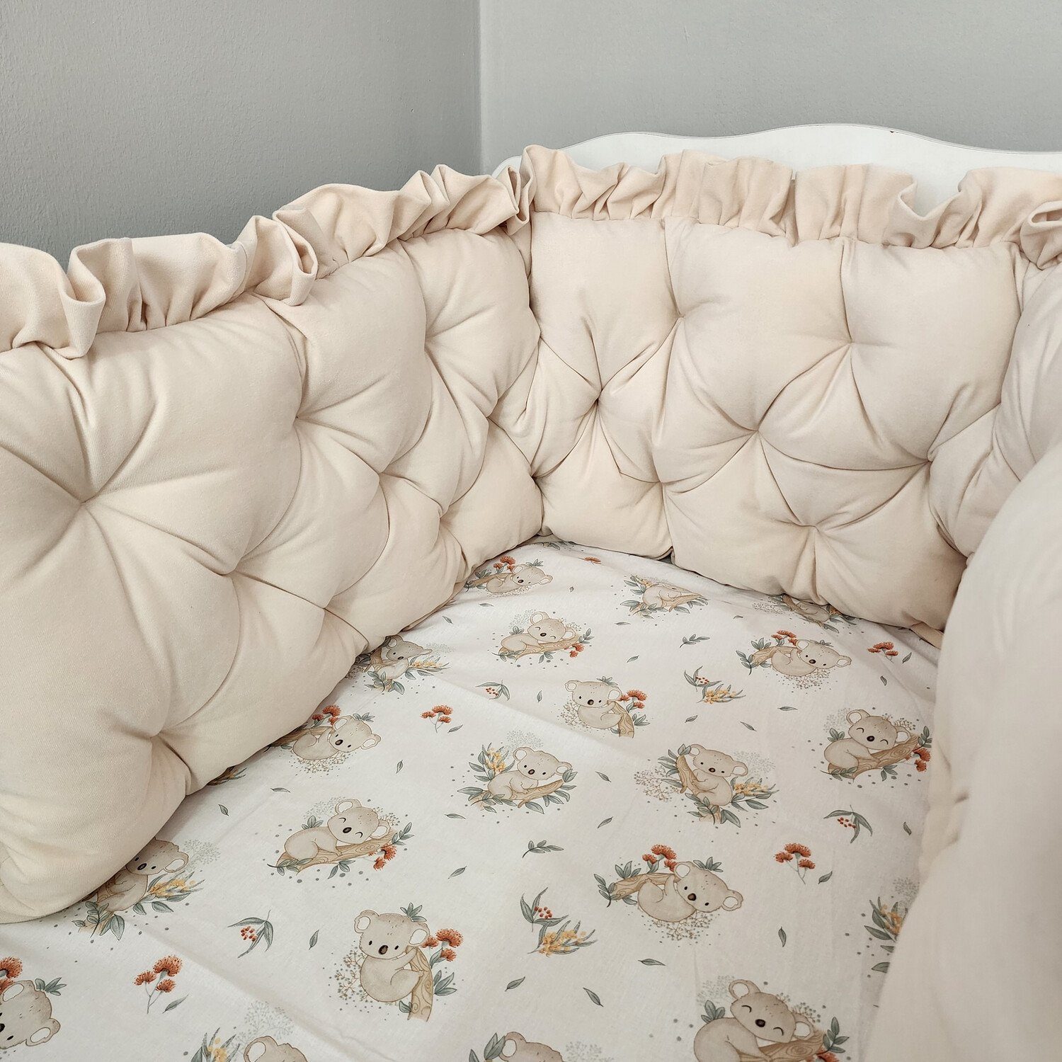 Baby Fancyroom Bettnestchen Samt Bettumrandung Nestchen günstig online kaufen
