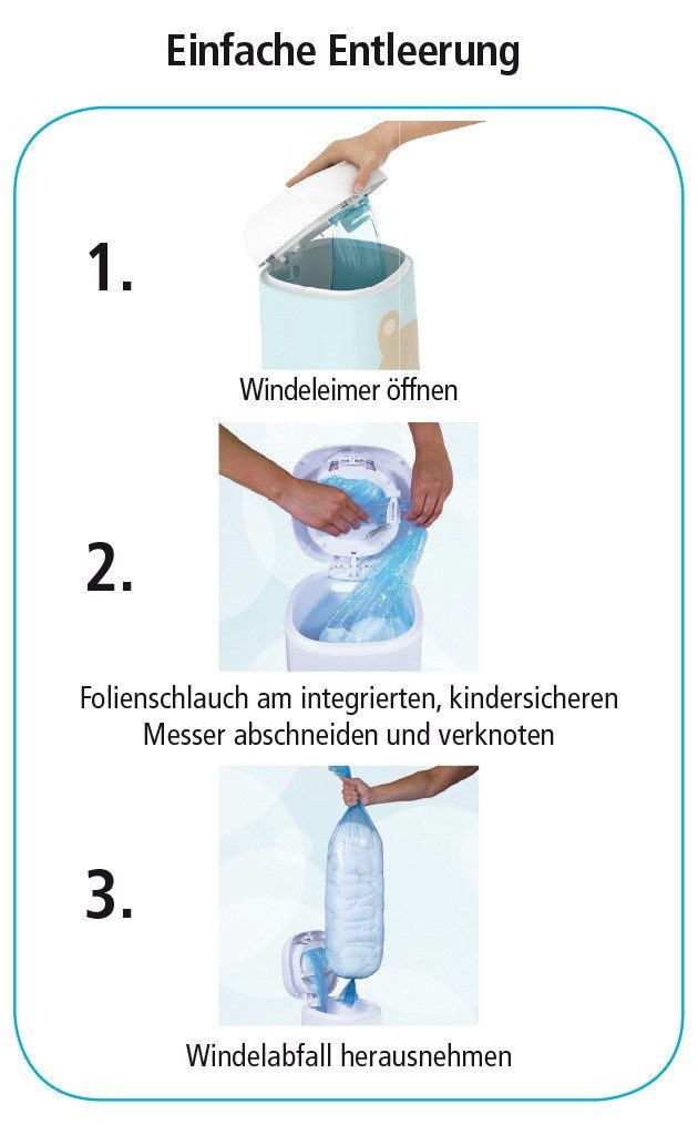 Angelcare® Windeleimer Nachfüllkassette für Windeleimer Dress-Up und Classic XL 3er Pack III