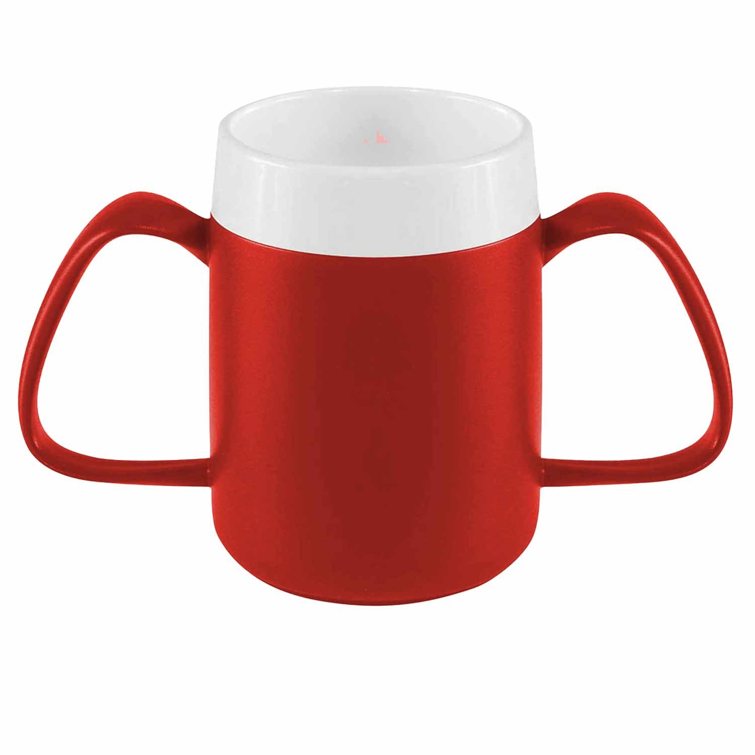 RUSSKA Trinklernbecher ORNAMIN 2-Henkel-Becher mit Trink-Trick Modell 815 rot