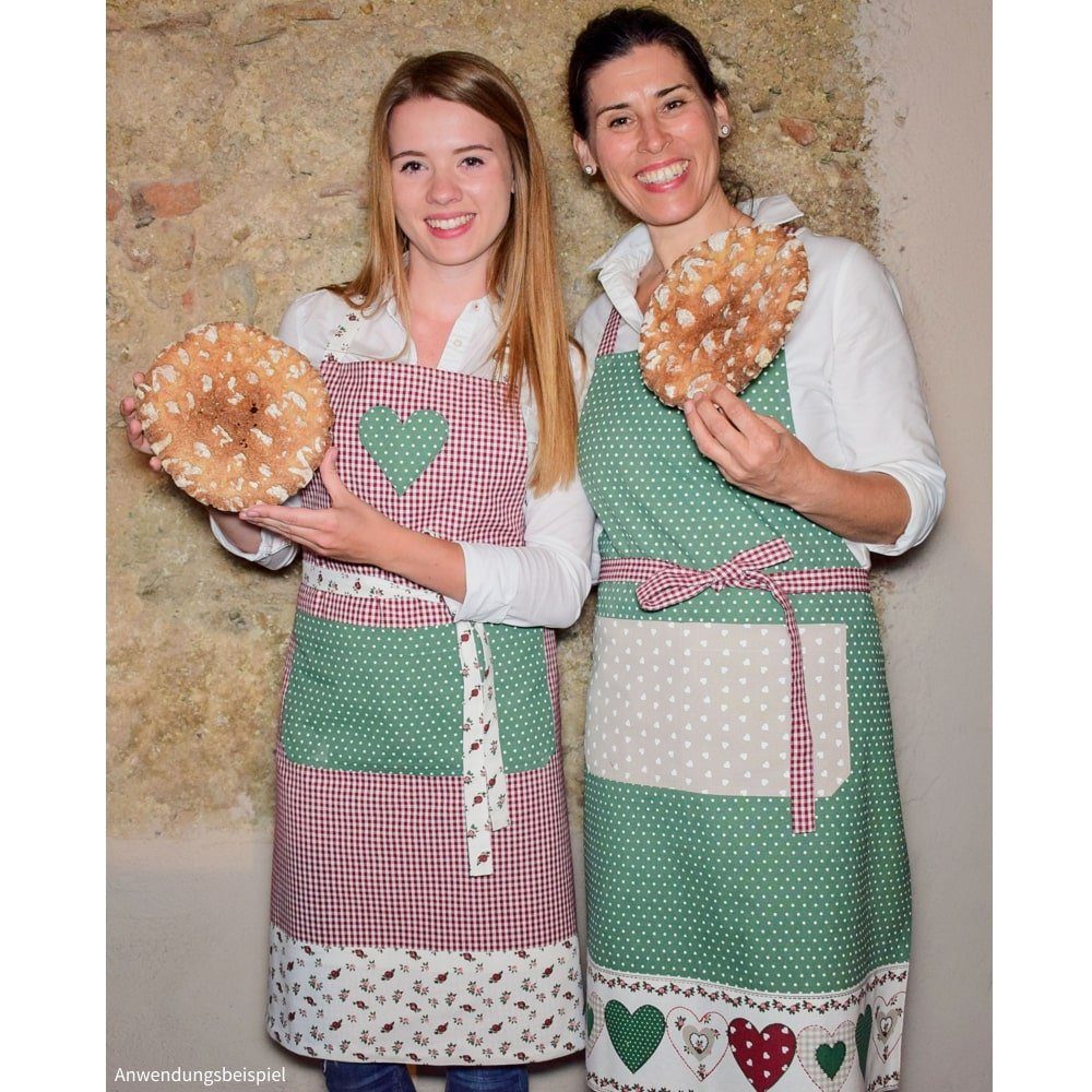 matches21 HOME & HOBBY Kochschürze Latzschürze Schürze Landhaus VRONI bunt, günstig online kaufen