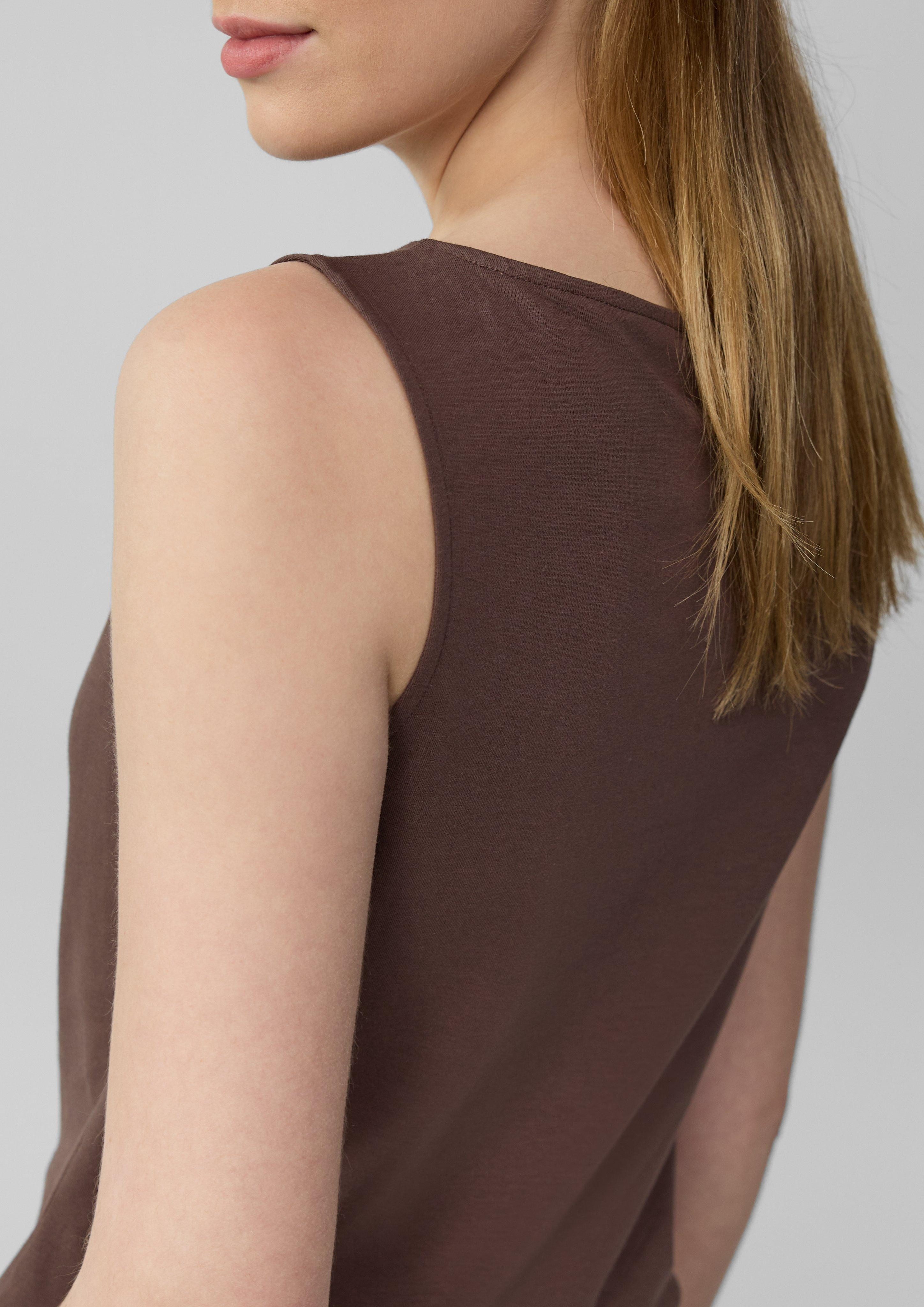 s.Oliver Shirttop Top aus Baumwollmix mit günstig online kaufen