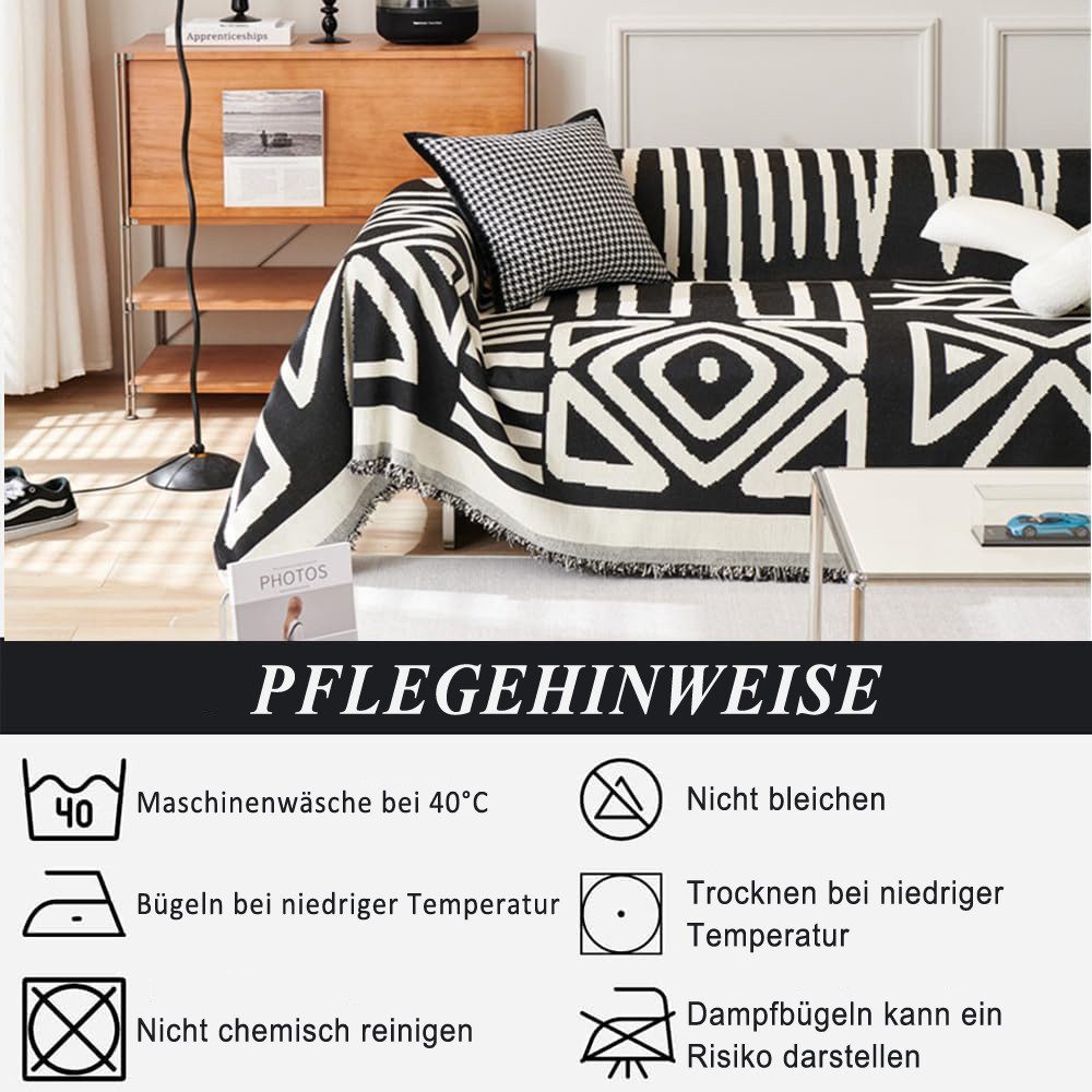 Kaket Sofabezug Vielseitiger Boho-Sofabezug, 1/2/3/4-Sitzer Sofaüberzug, günstig online kaufen