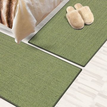 Bettumrandung Sylt, 3 Größen & 10 Farben, Teppichläufer, ideal im Schlafzimmer Floordirekt, Höhe 6 mm, (3-tlg), Sisal