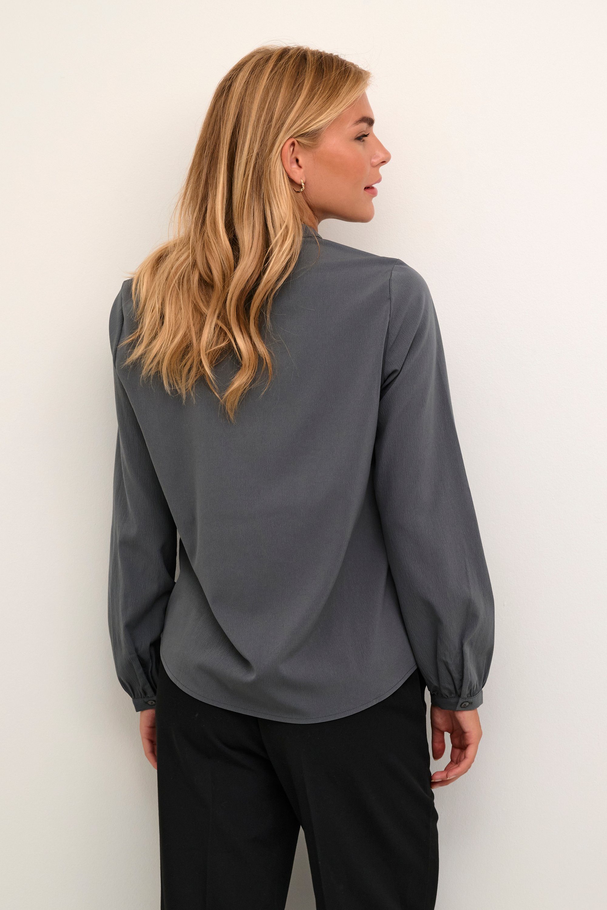 KAFFE Langarmbluse Langarm-Bluse KAjanne