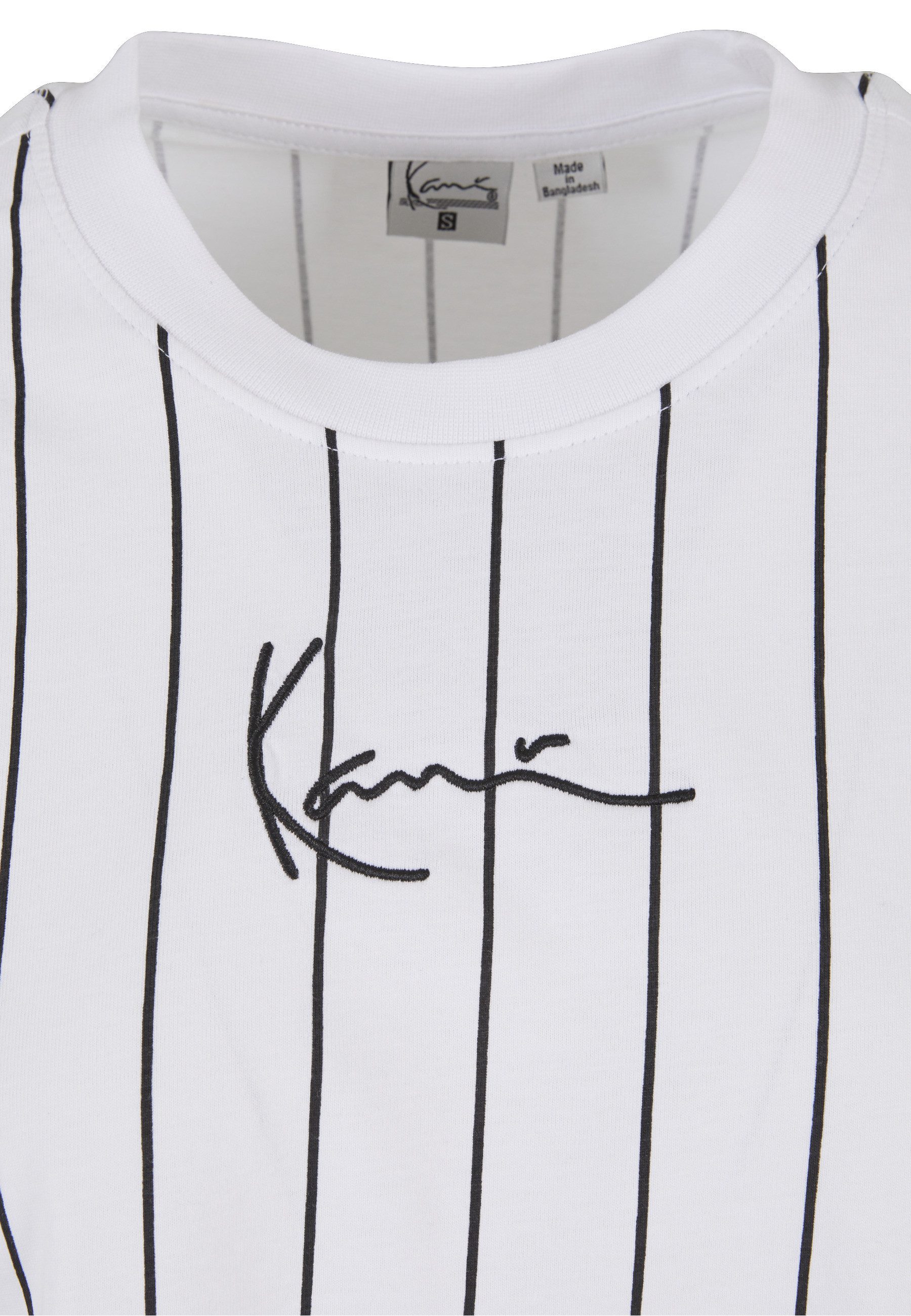 Karl Kani T-Shirt Karl Kani Damen Small Signature Essential Pinstripe Crop Tee (1-tlg)