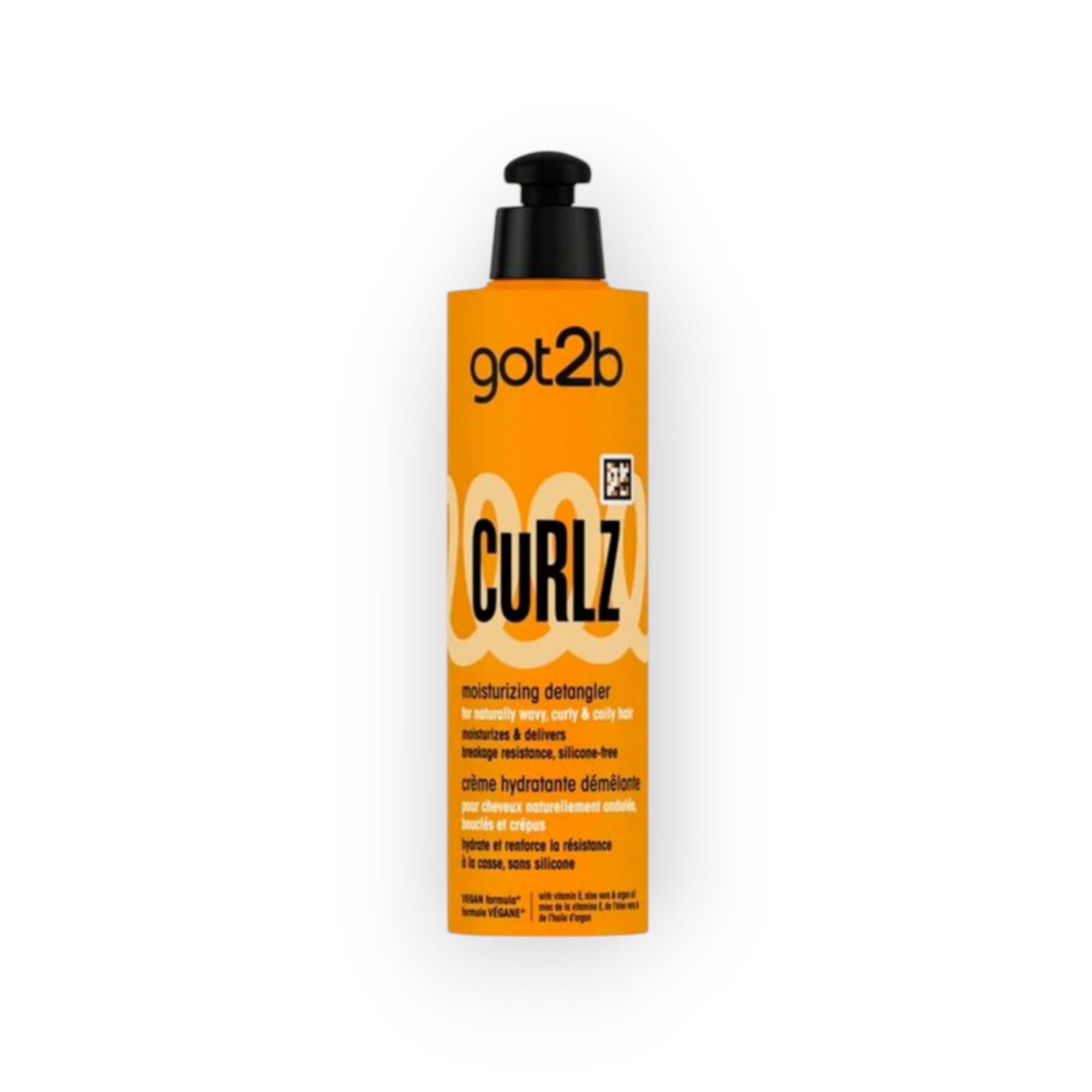 got2b Leave-in Pflege Curlz Moisturizing Detangler Lockenpflege 200 ml, Vegan, silikonfrei, mit Aloe Vera, Arganöl und Vitamin E