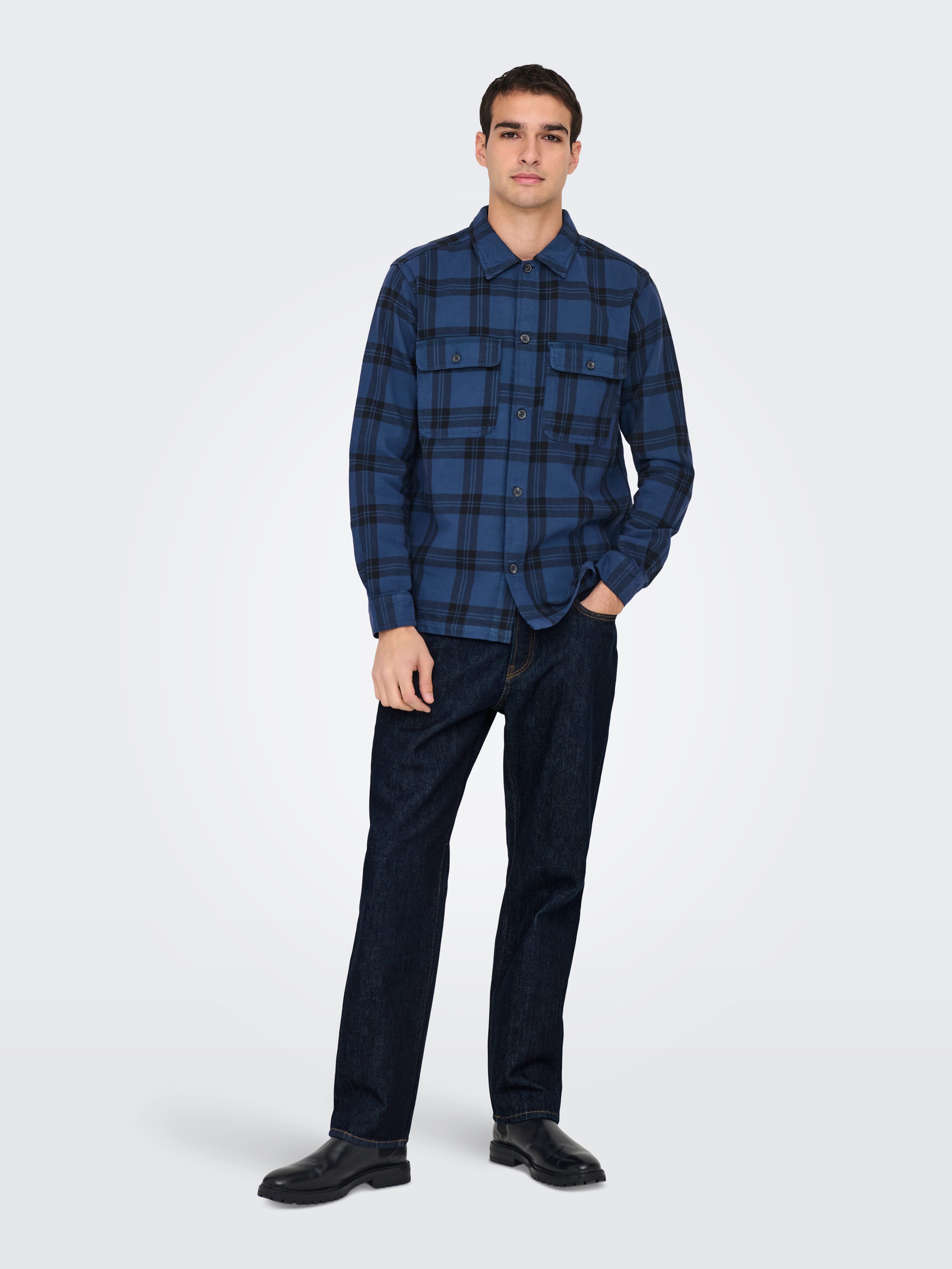 ONLY & SONS Regular-fit-Jeans ONSEDGE STRAIGHT BROMO 0017 DOT DNM NOOS