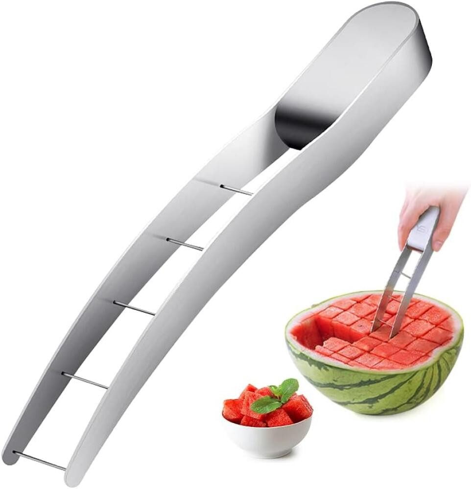 FELIXLEO Obstschneider Wassermelonen Schneider Edelstahl Melonen Wuerfel Messer, (1-tlg)