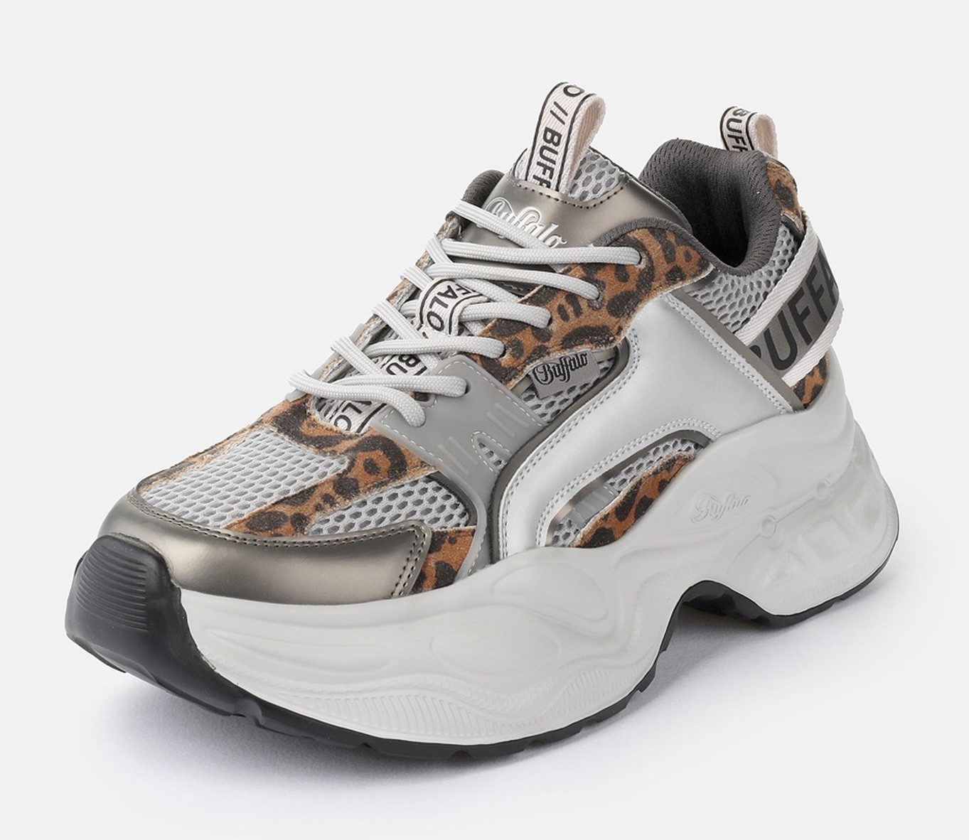 Buffalo Yuno one Plateausneaker Halbschuh, Schnürschuh, Retro-Sneaker mit Memory Foam Innensohle